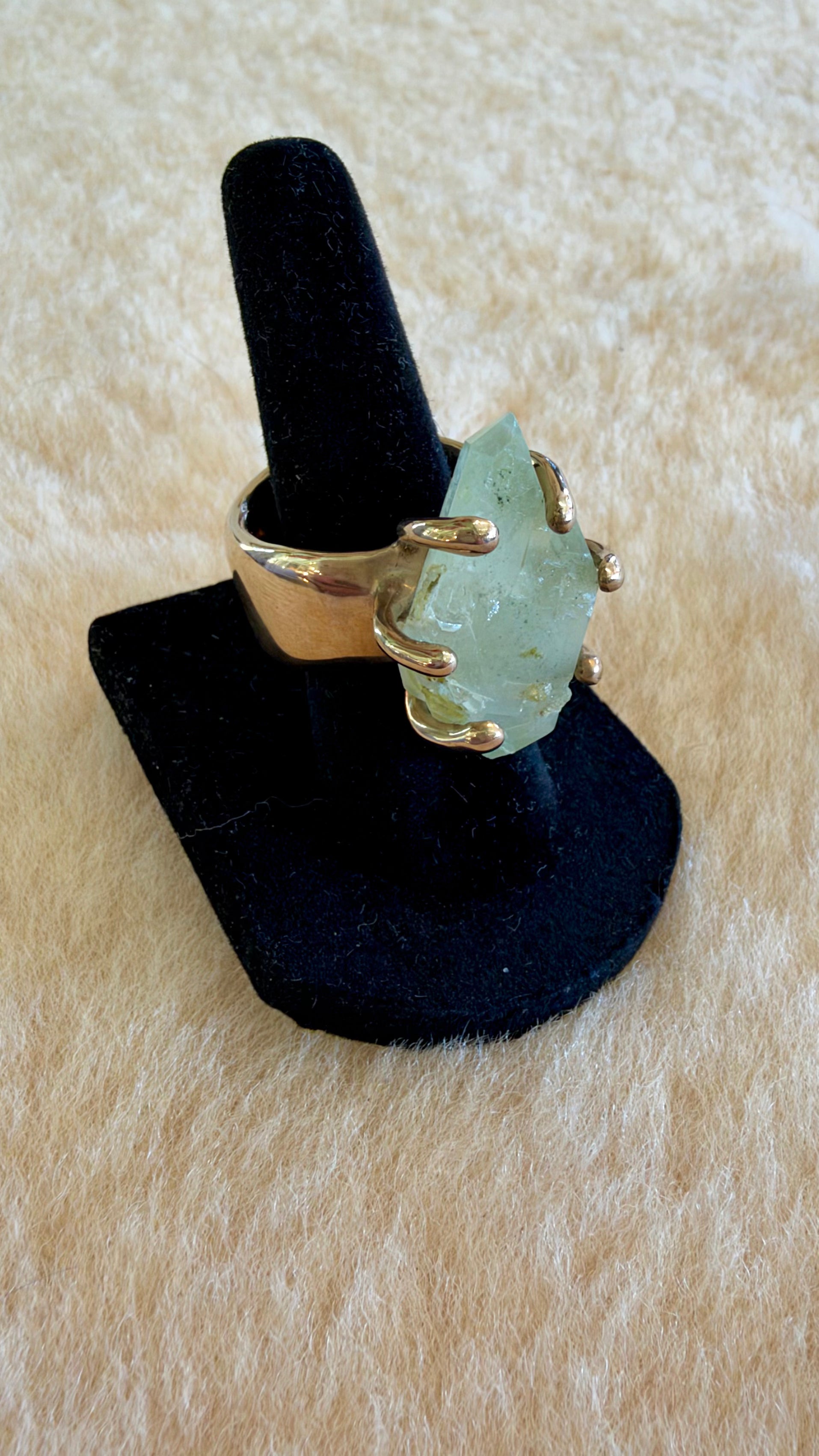 Dream Quartz Bronze Ring by Carina Schott