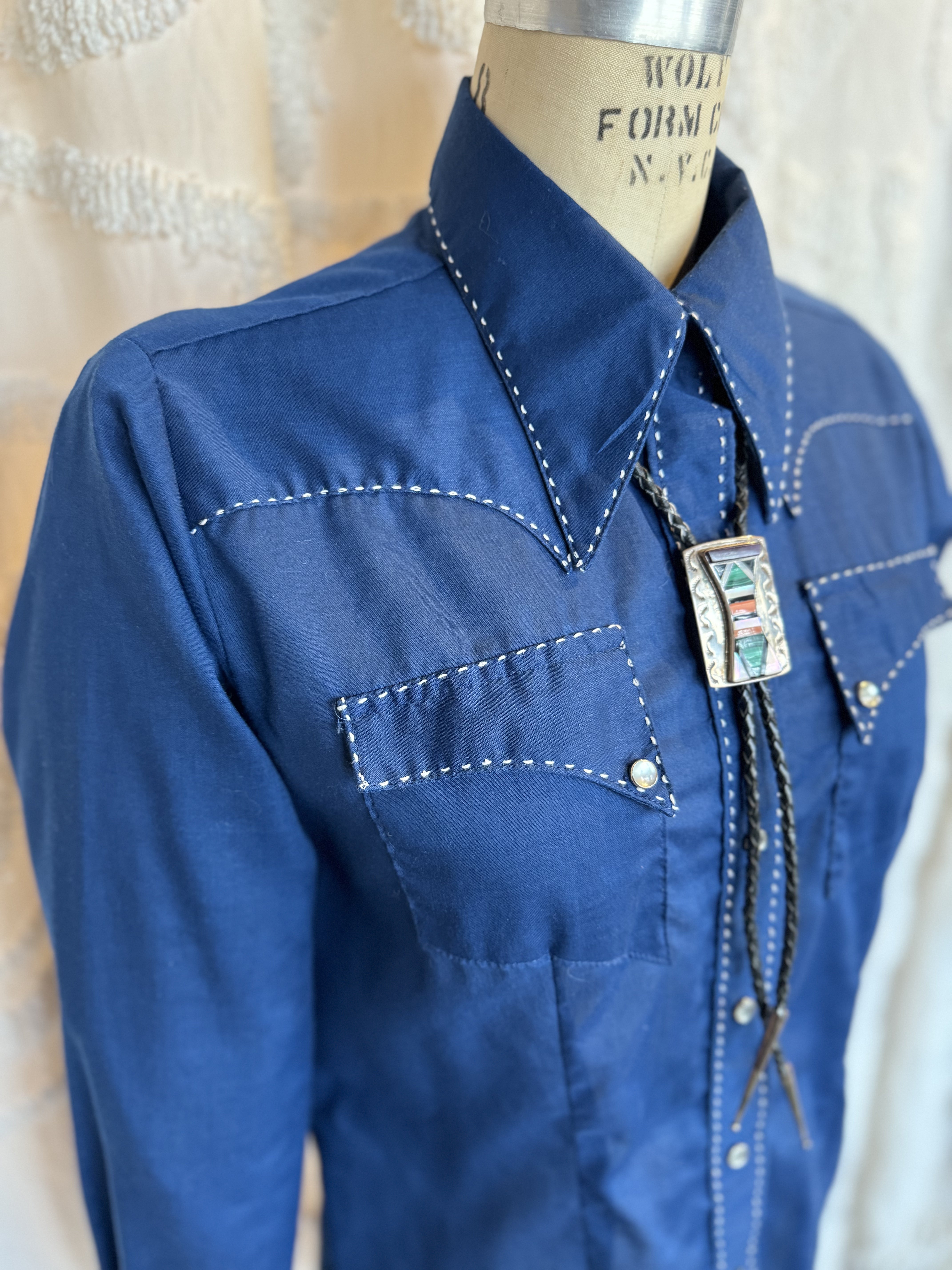 Rockmount Sheer Blue Cowboy Shirt