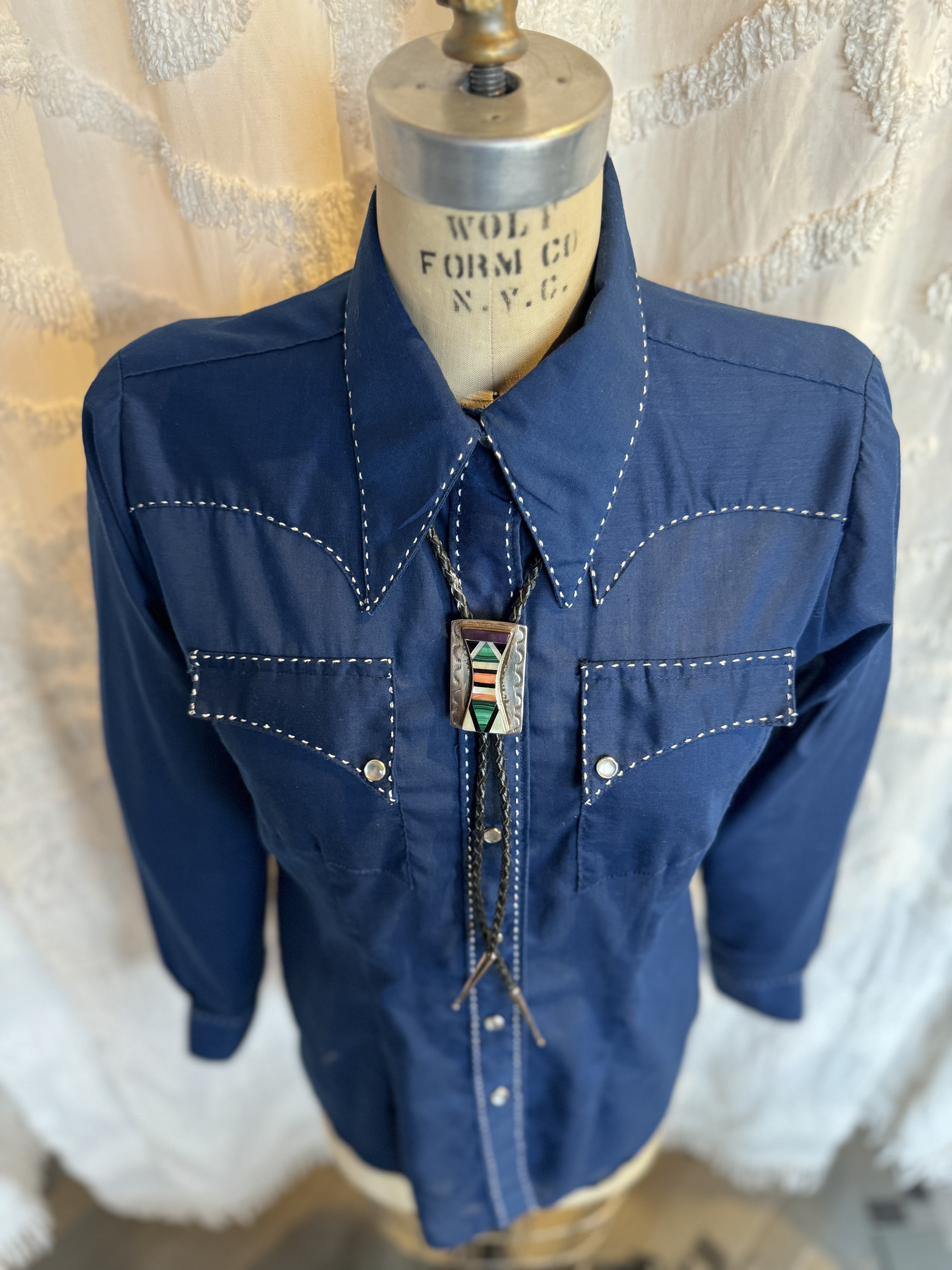 Rockmount Sheer Blue Cowboy Shirt