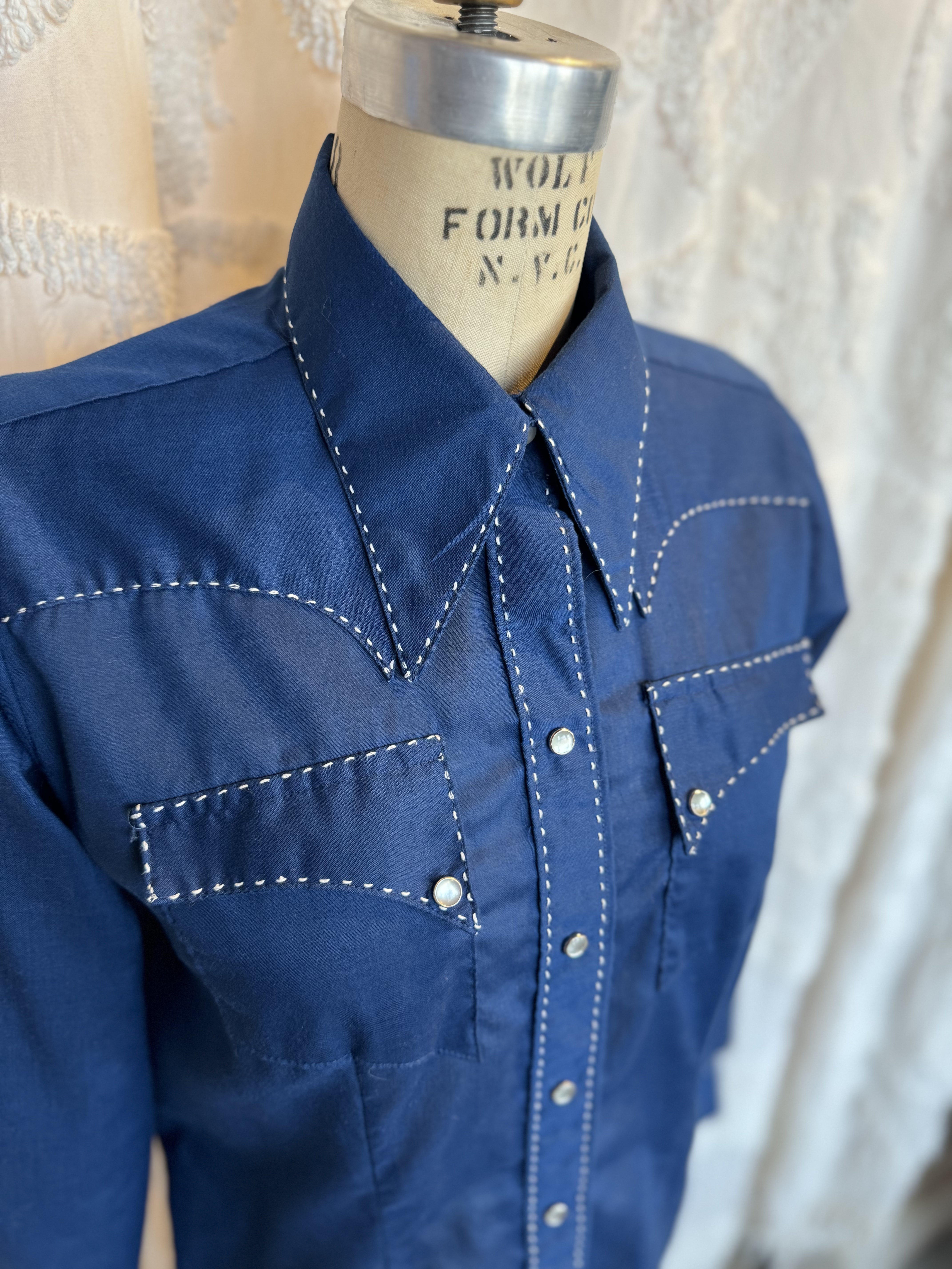 Rockmount Sheer Blue Cowboy Shirt