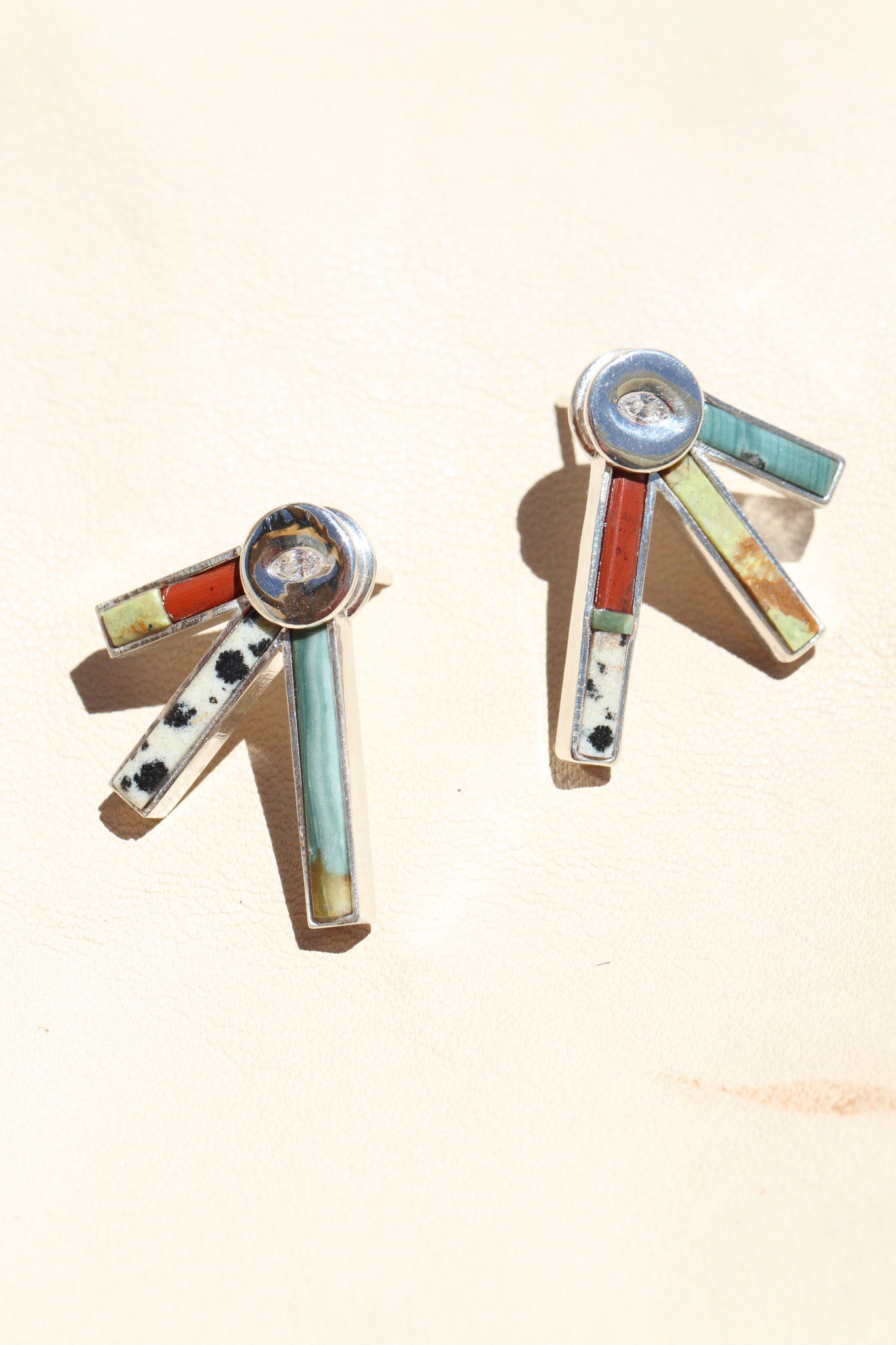 Line of Sun Jasper Earrings by Avery Lee Design