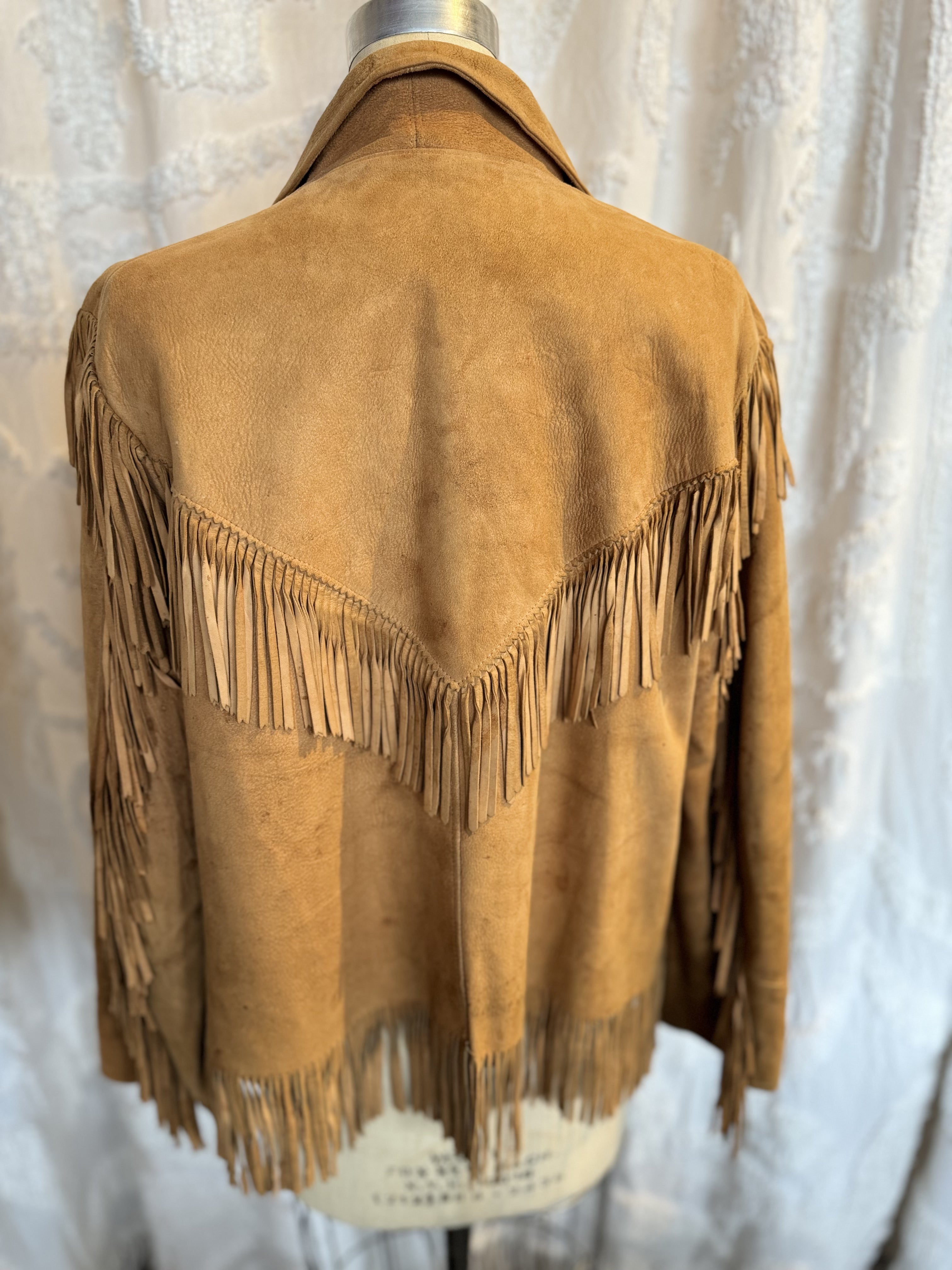 K-Bar-Z Suede Horseshoe Fringe Jacket