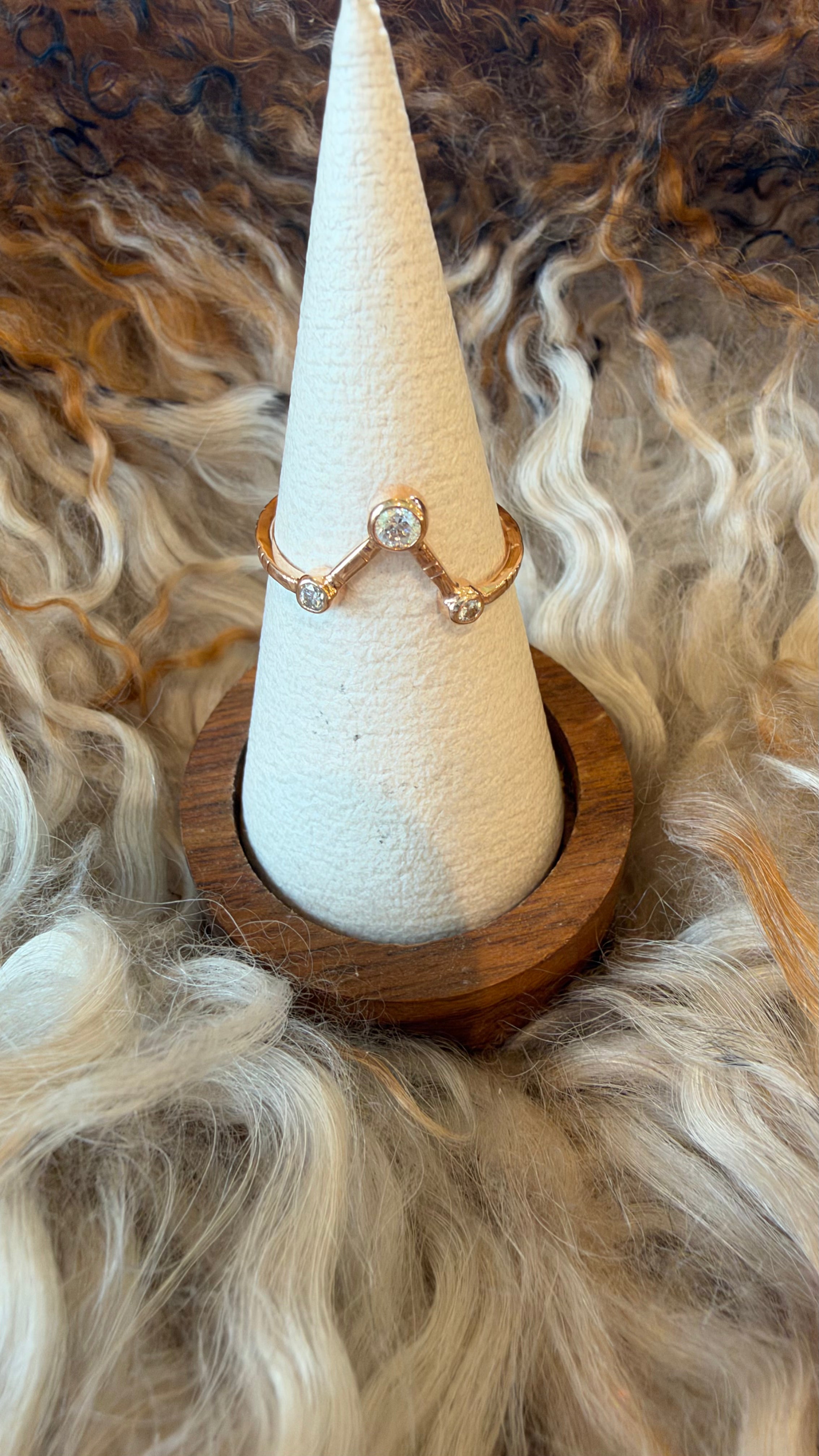ROSE GOLD ROWEN RING by Young In The Mountains