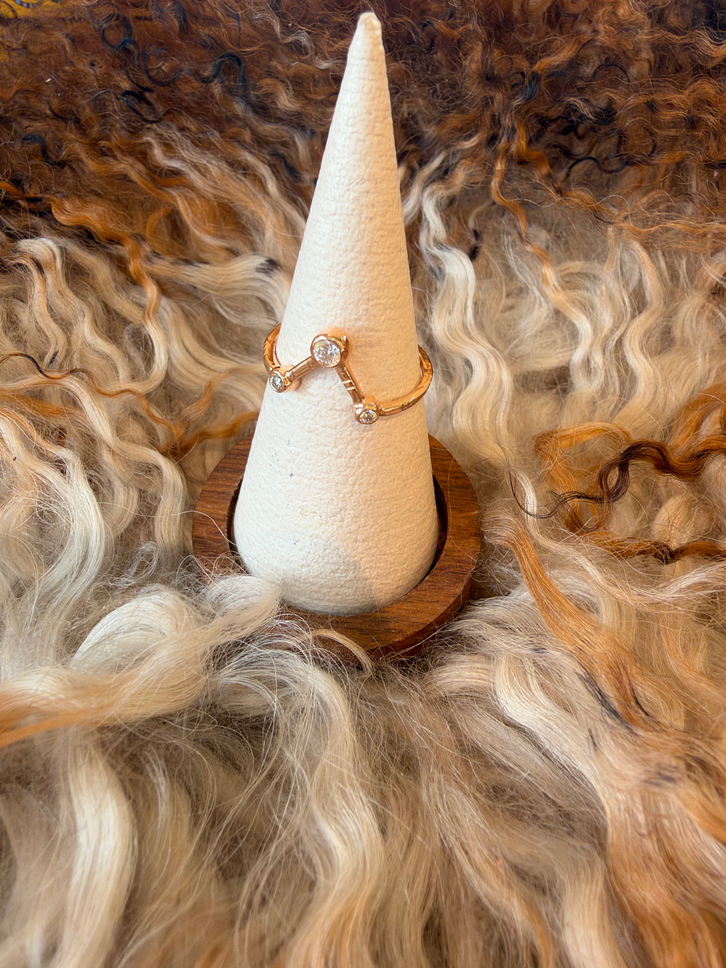 ROSE GOLD ROWEN RING by Young In The Mountains