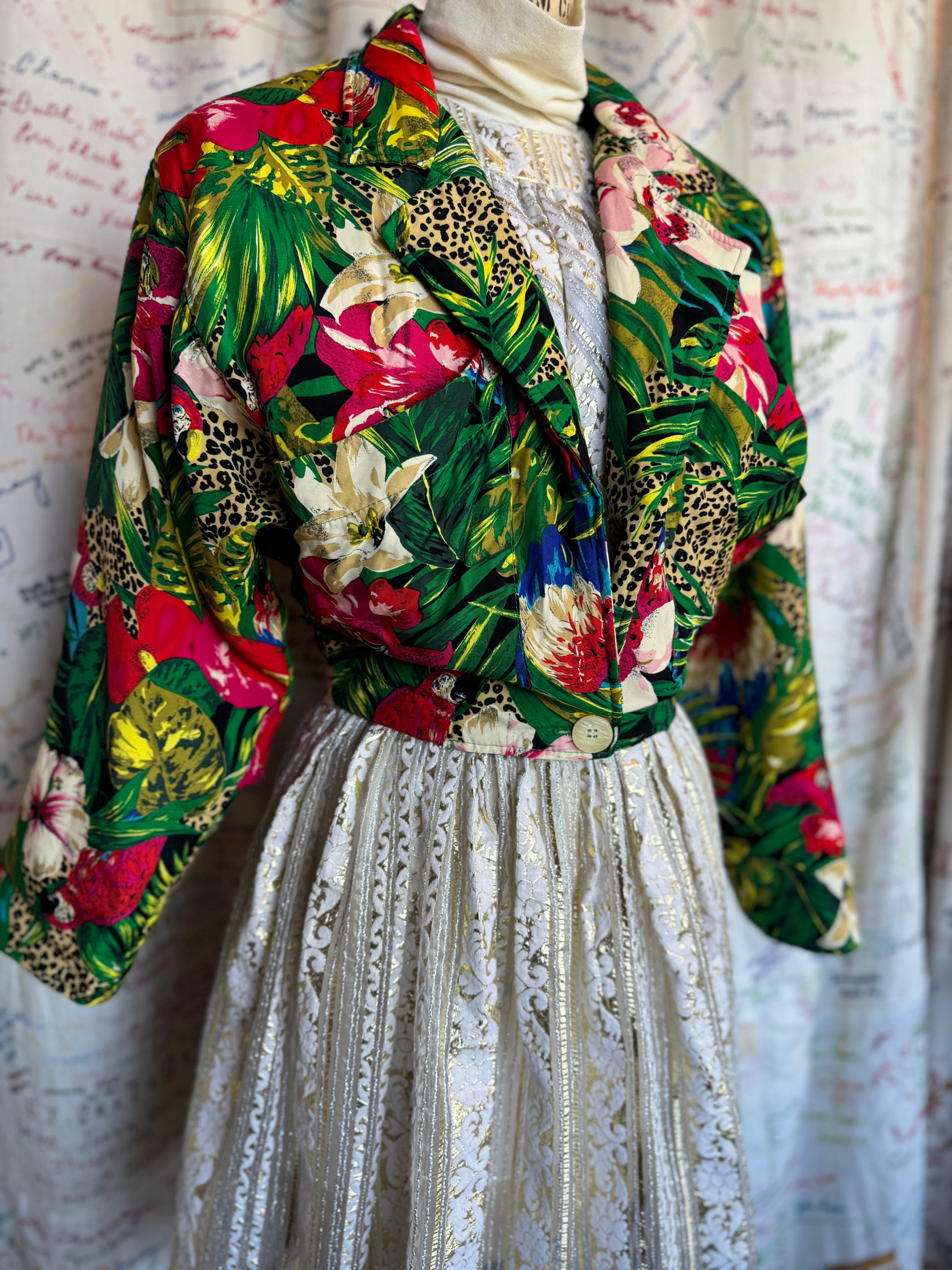 Jungle Print Bolero Jacket by Carol Anderson Collection