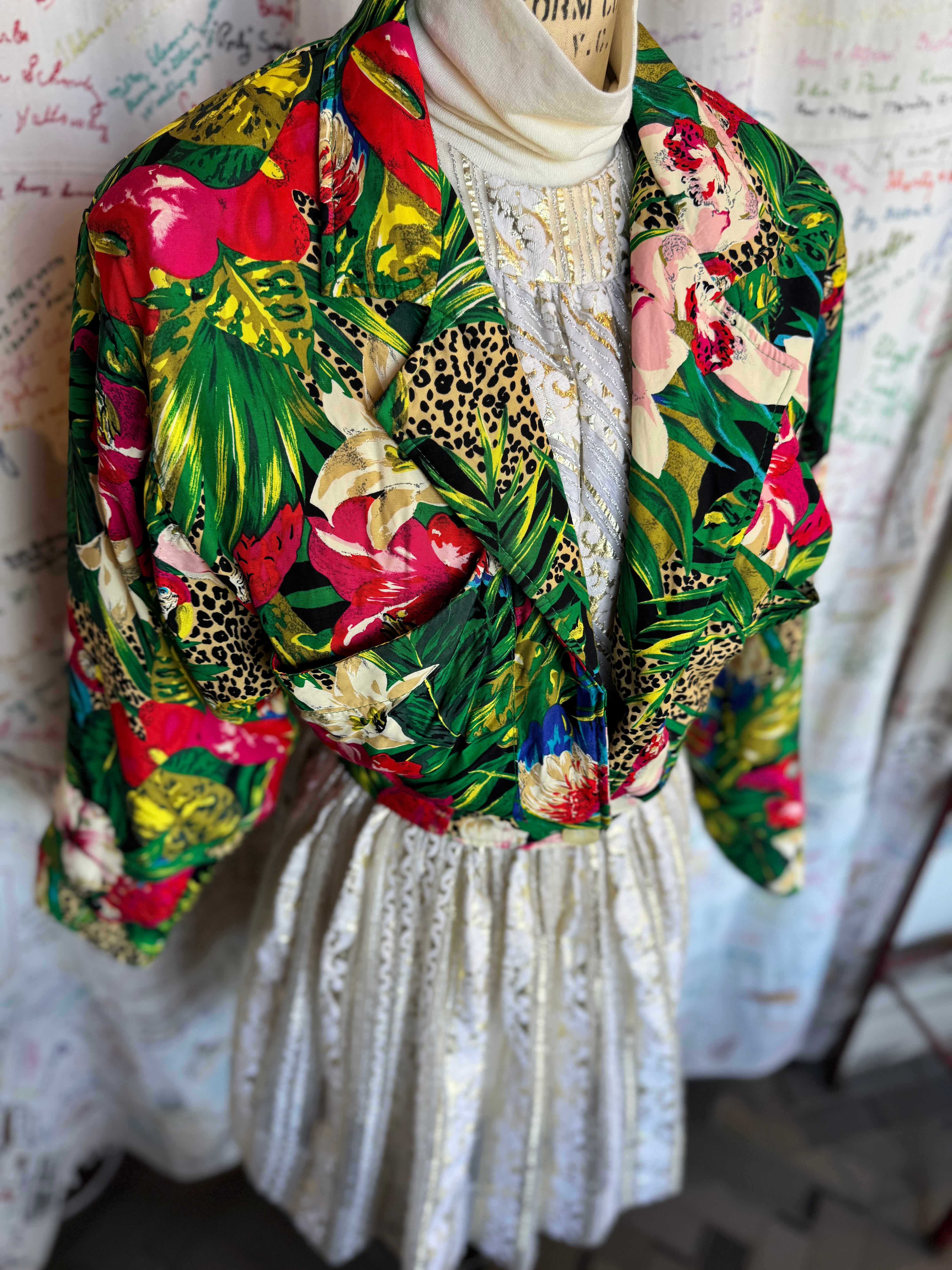 Jungle Print Bolero Jacket by Carol Anderson Collection