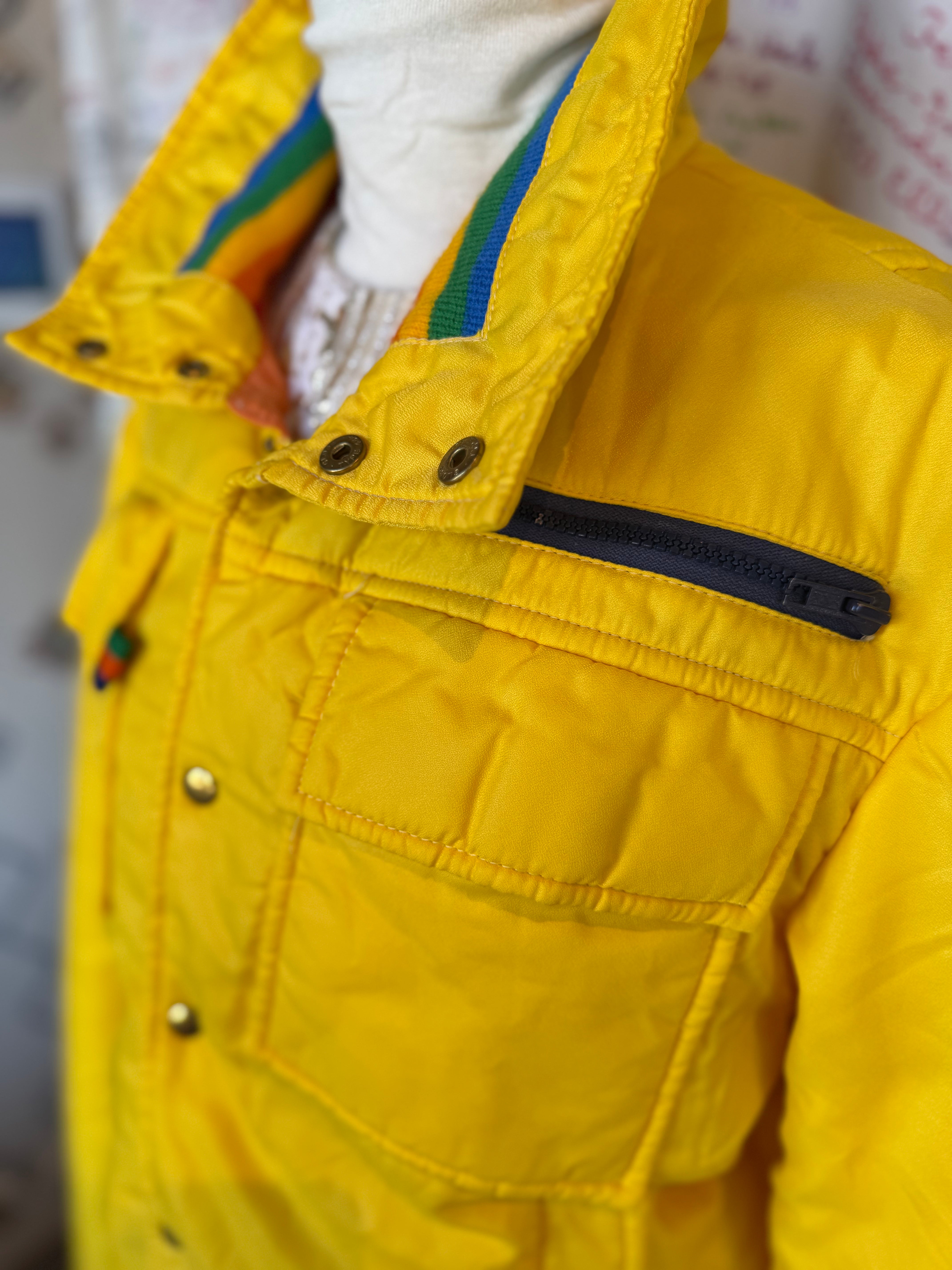 80's Vintage Yellow Ski Jacket
