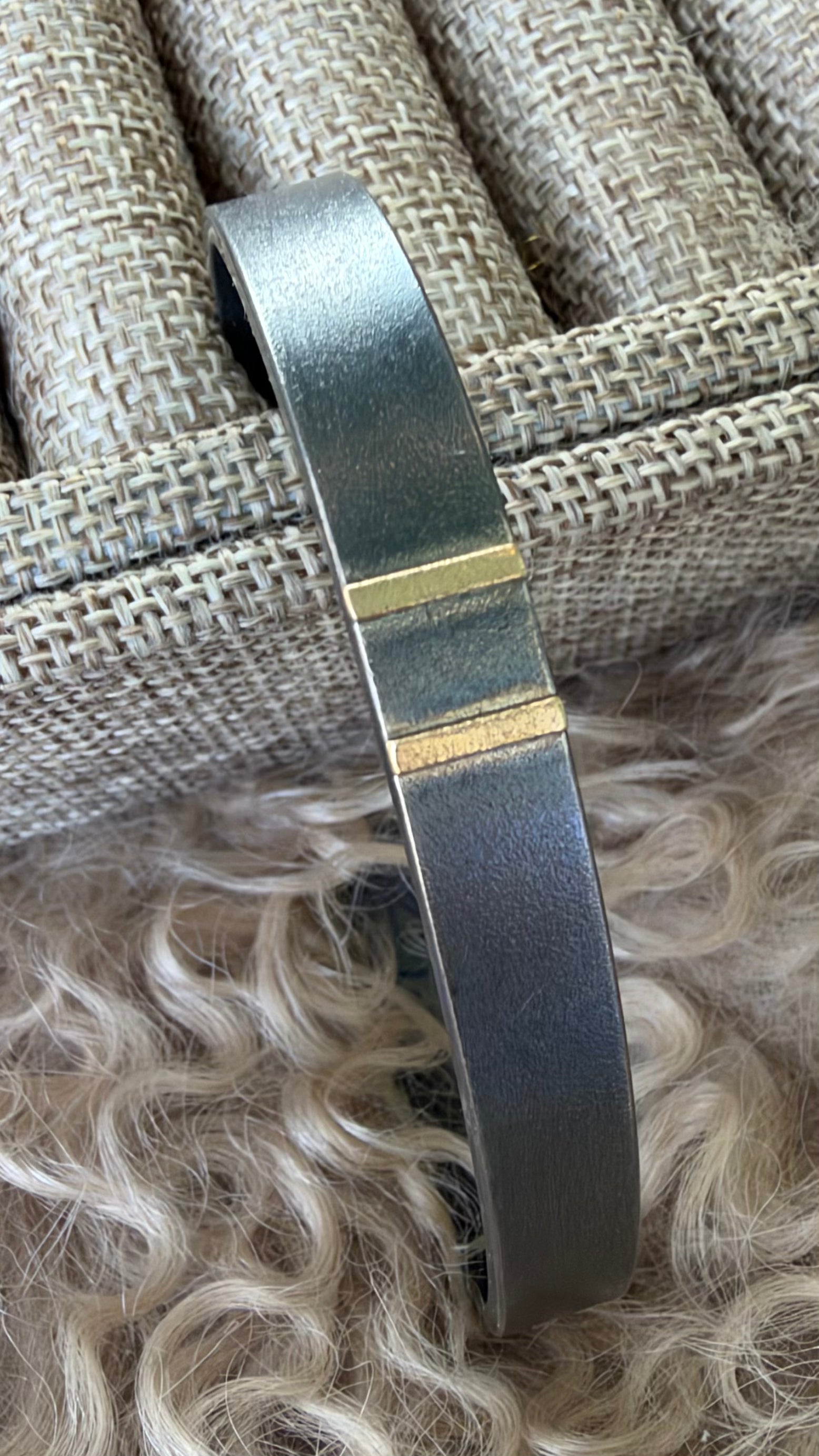 Chrysos Line Cuff by Jennifer Letter Design