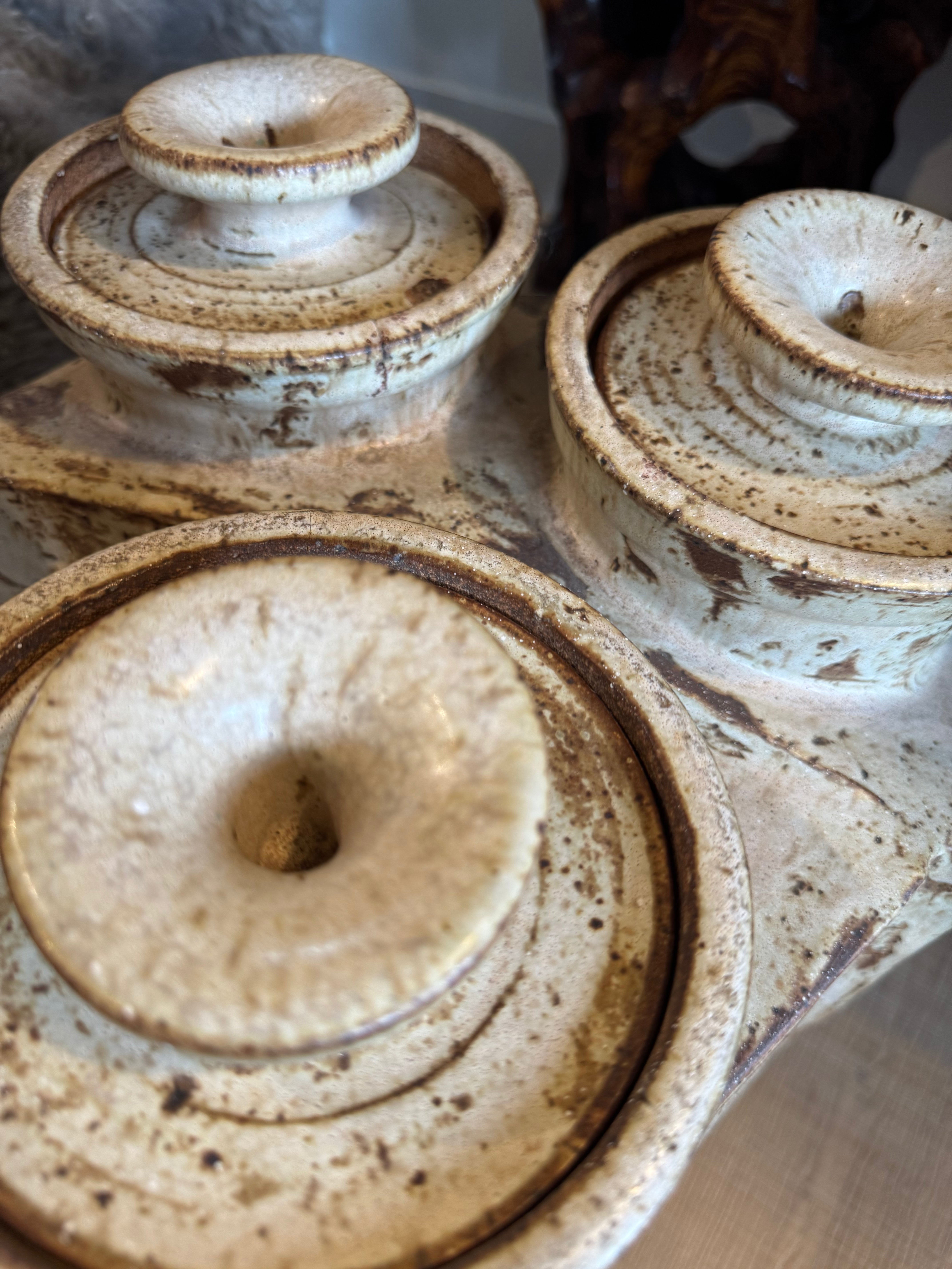 esc. MCM Geometric Slab Pottery Sculpture