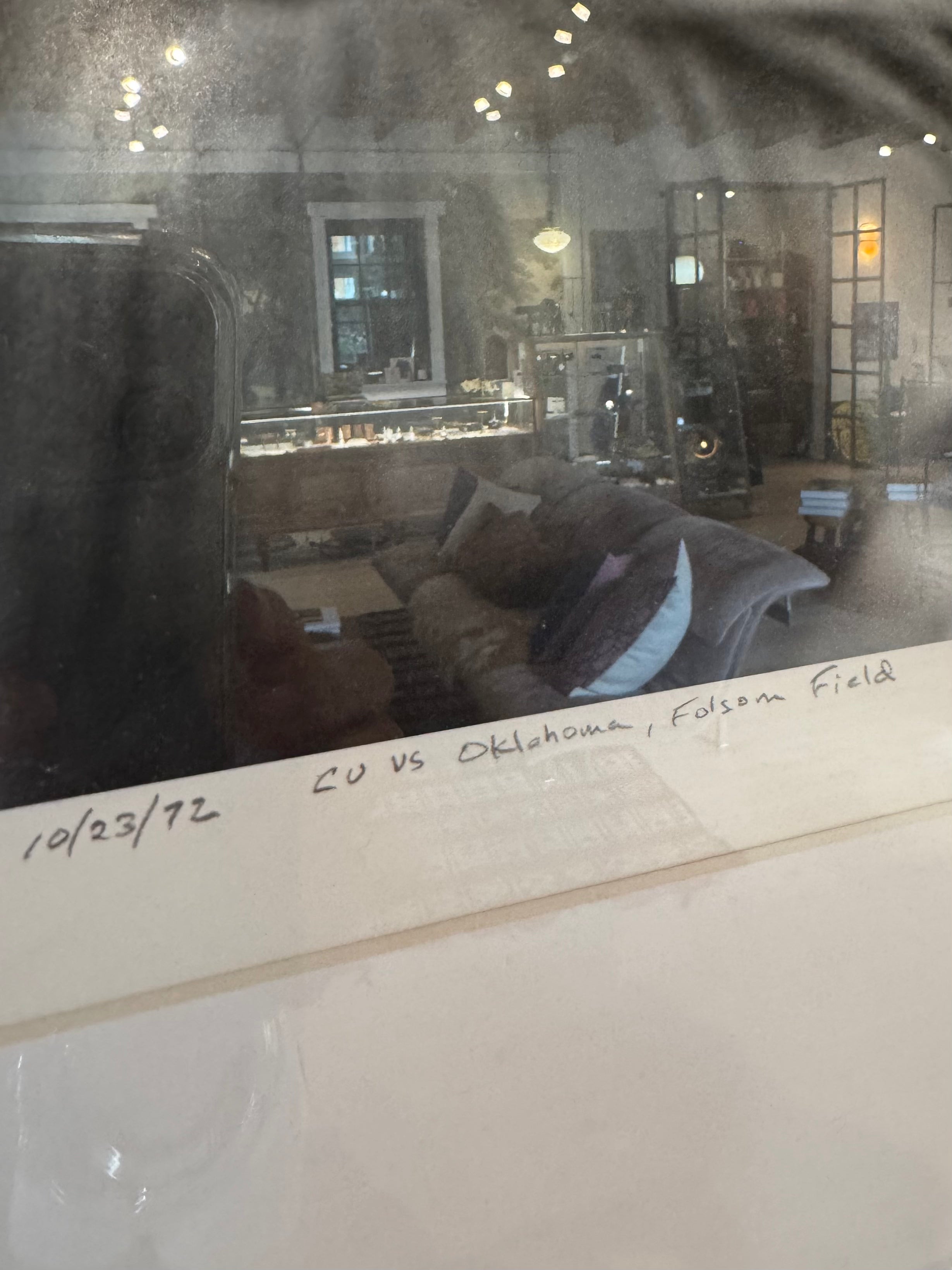 Stephen Collector 1972 CU vs. Oklahoma Folsom Field Framed Photograph