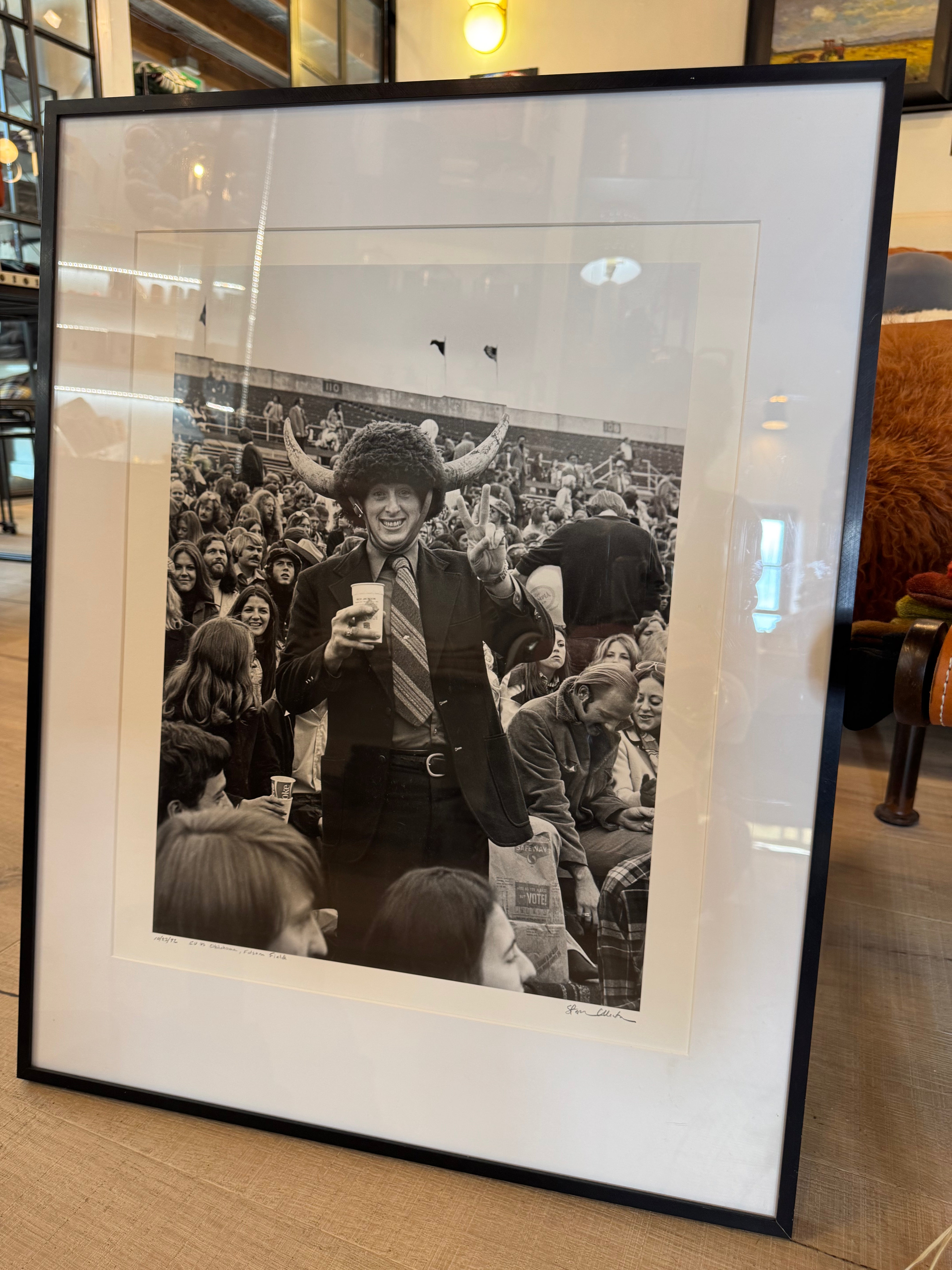 Stephen Collector 1972 CU vs. Oklahoma Folsom Field Framed Photograph