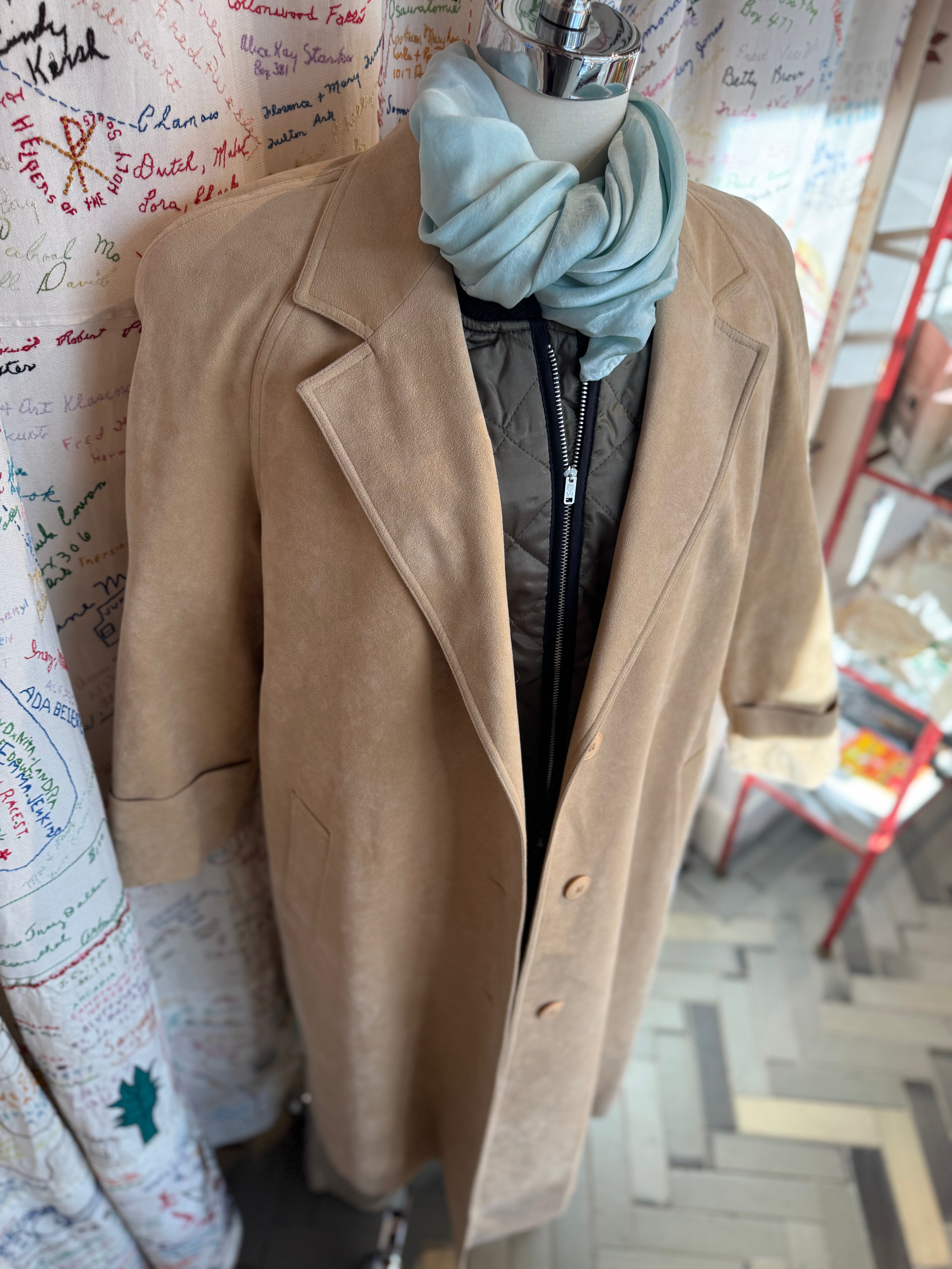 esc. Ultra Suede Trench