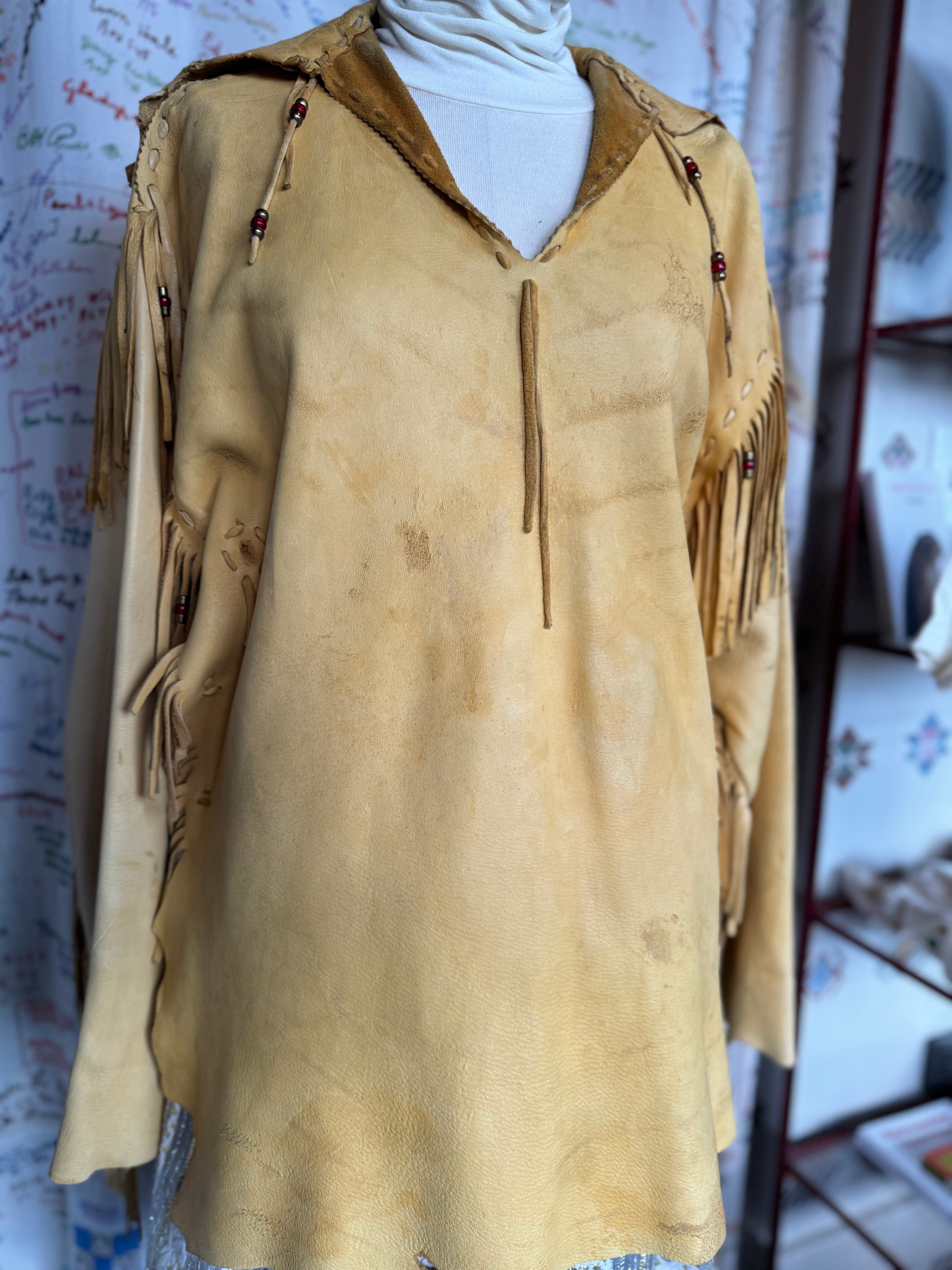 esc. Buckskin Fringe Pull Over