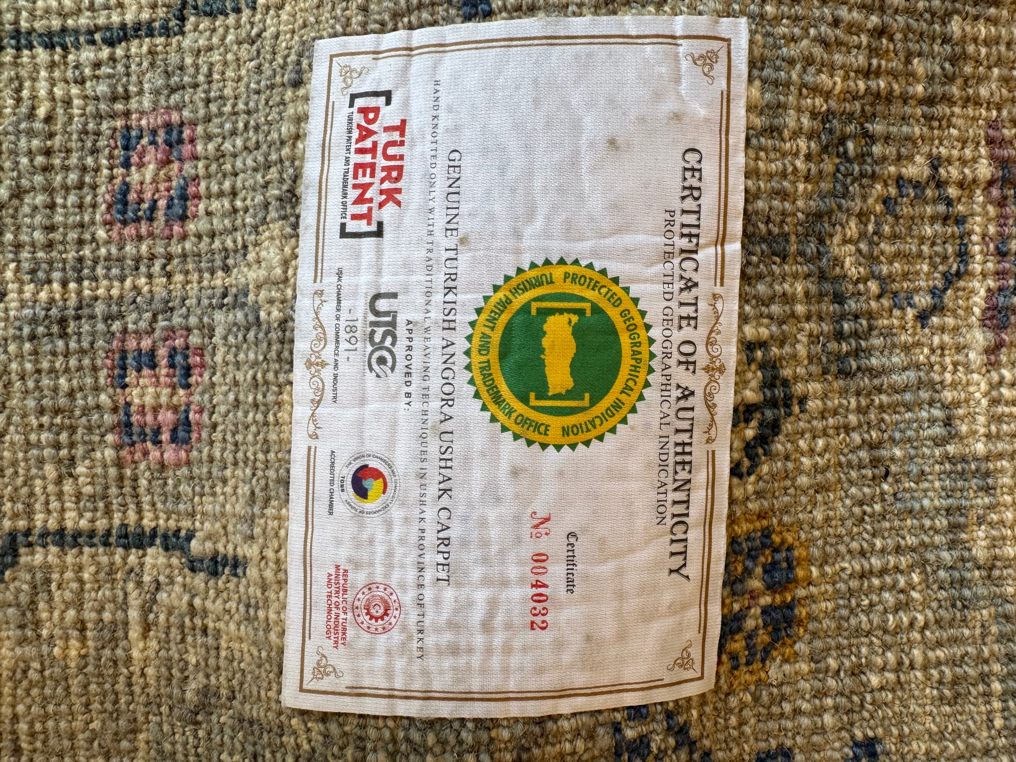 Turkish Angora Ushak Runner 2.8x11.4