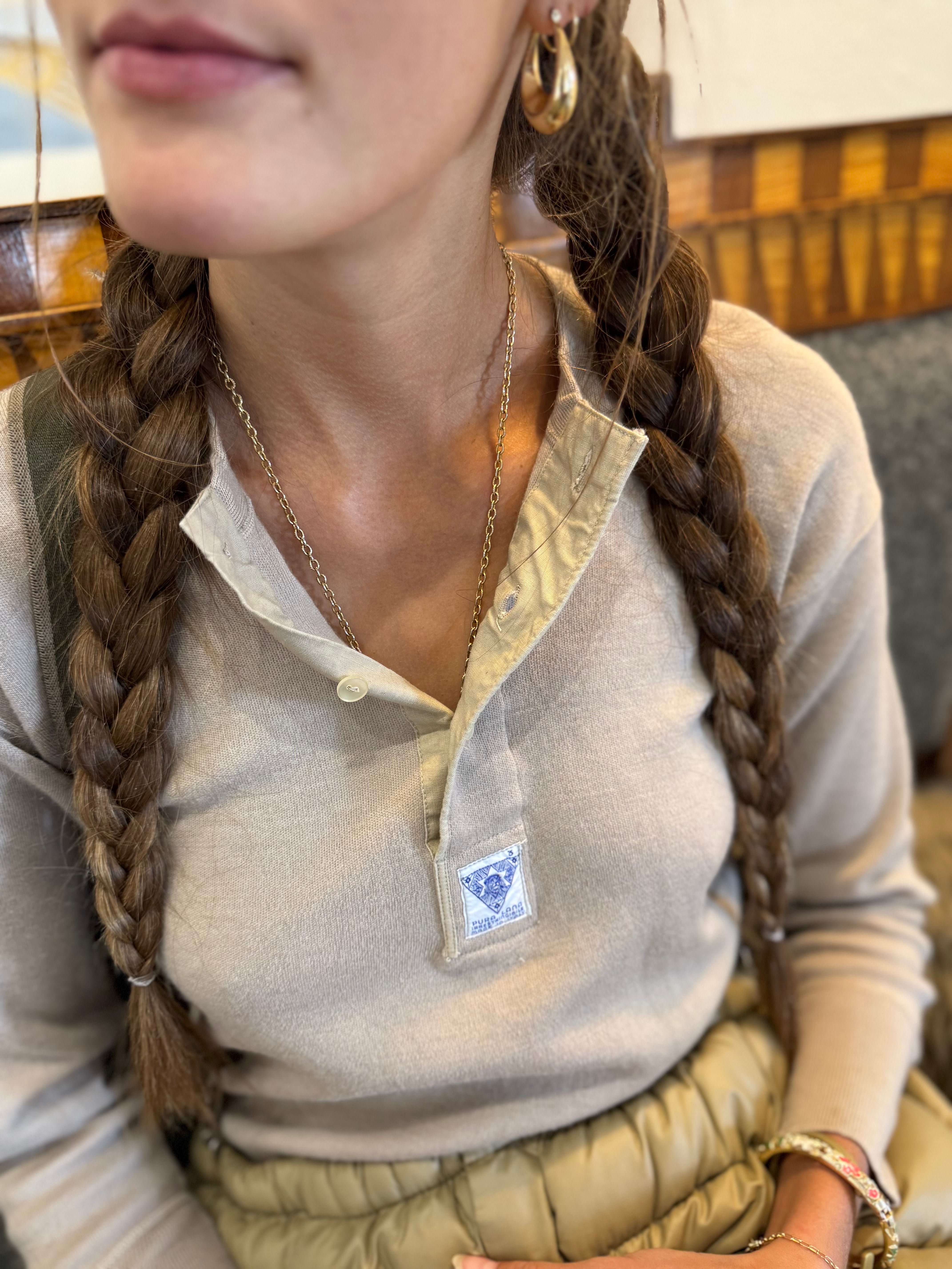 Vintage Italian Pura Lana Henley