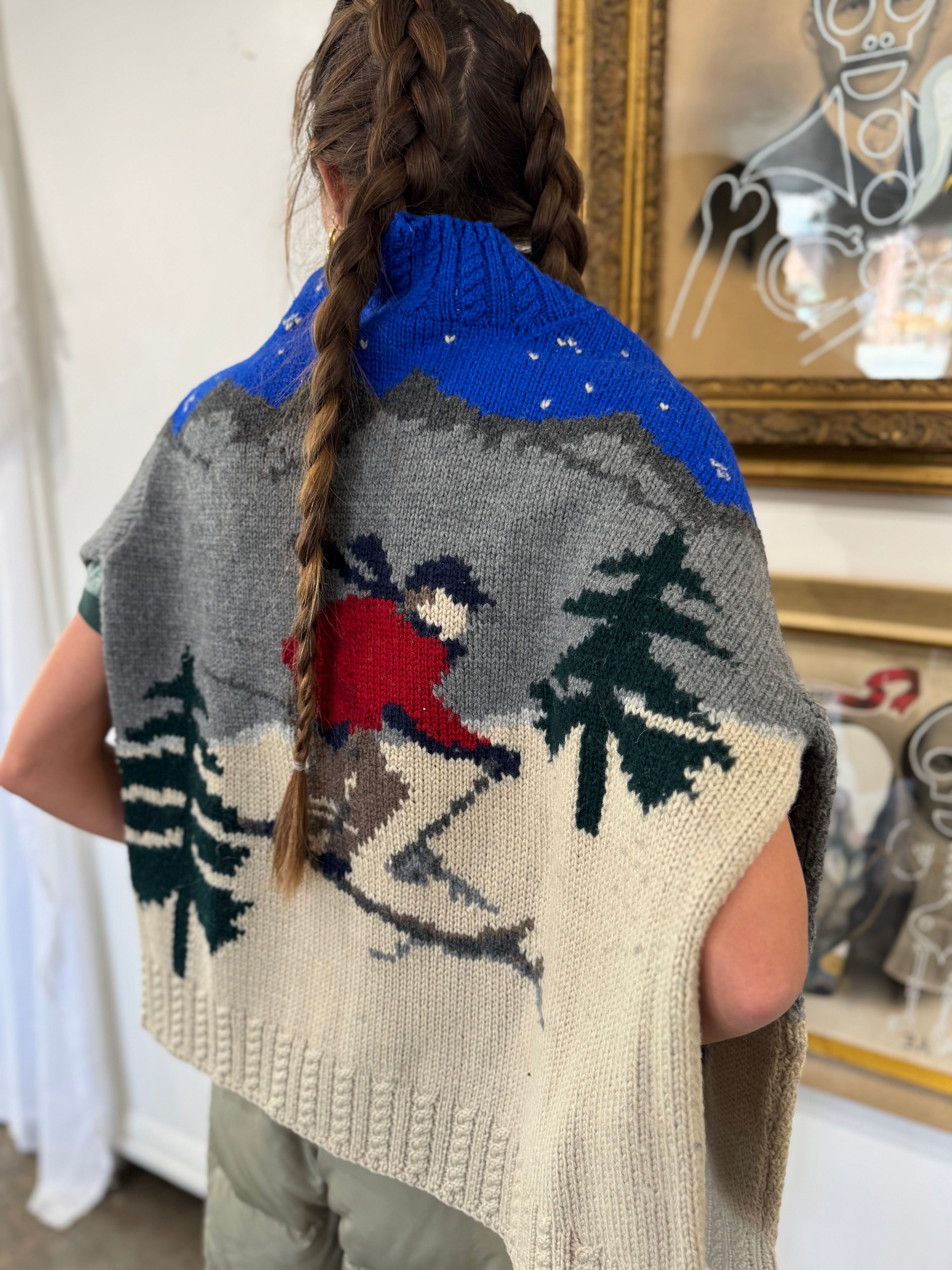 Ralph Lauren Hand Knit Downhill Skier Sweater