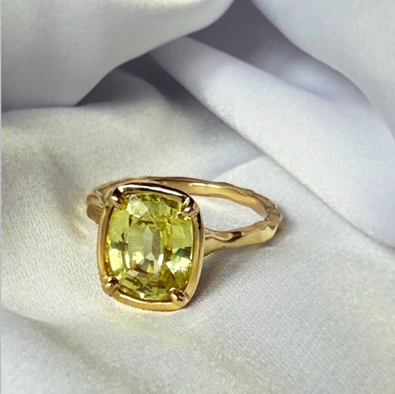 Yellow Sapphire Jupiter Ring by Moonspun