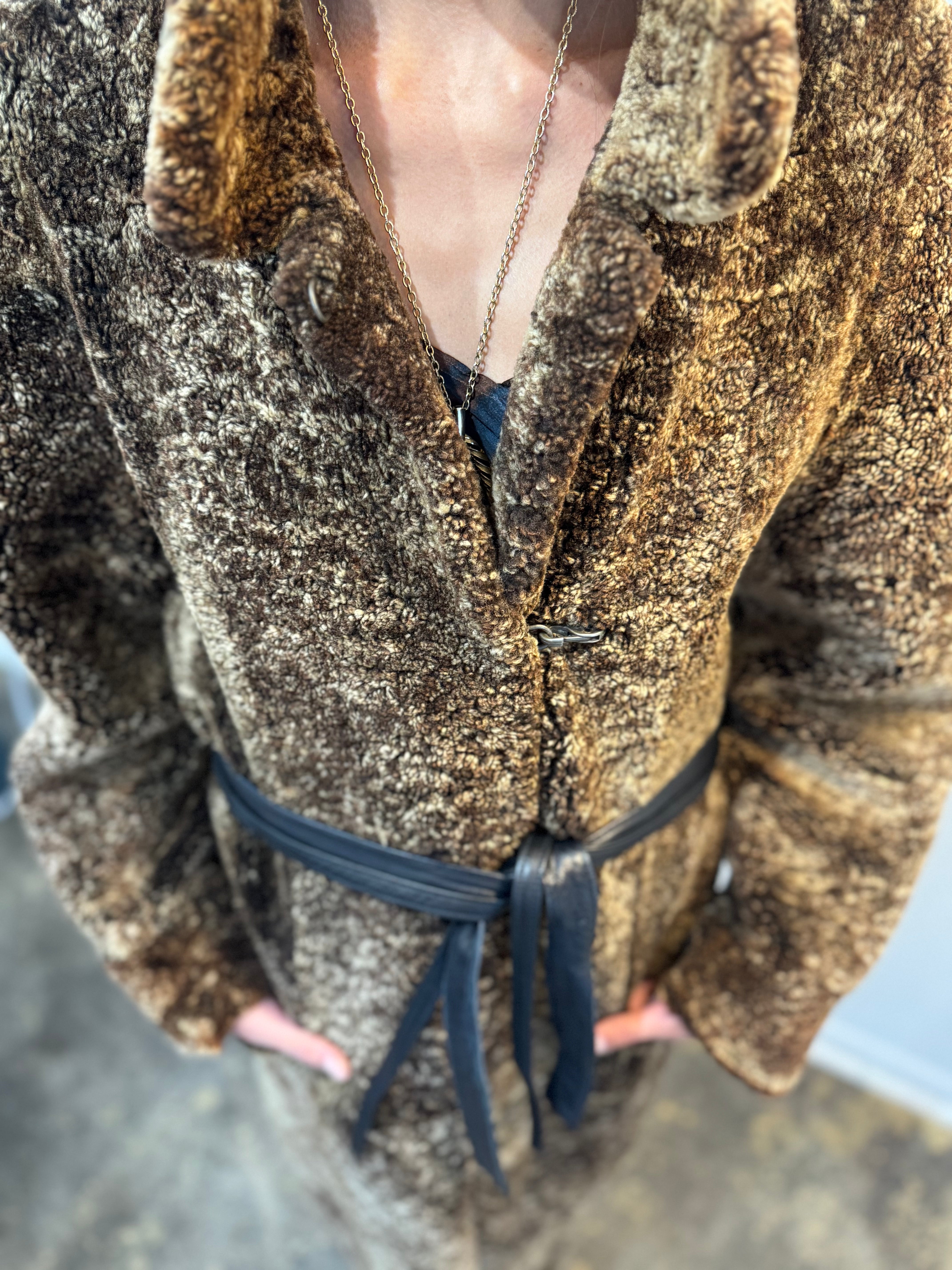 Full Length Shearling Coat