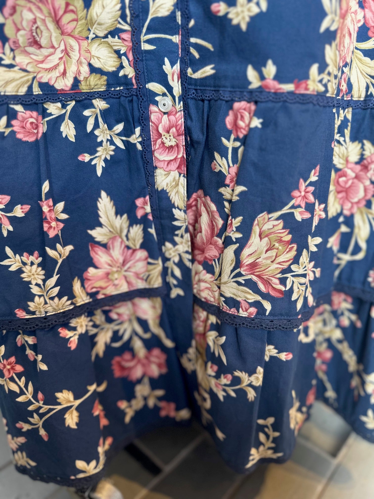 Ralph Lauren Blue Floral Skirt