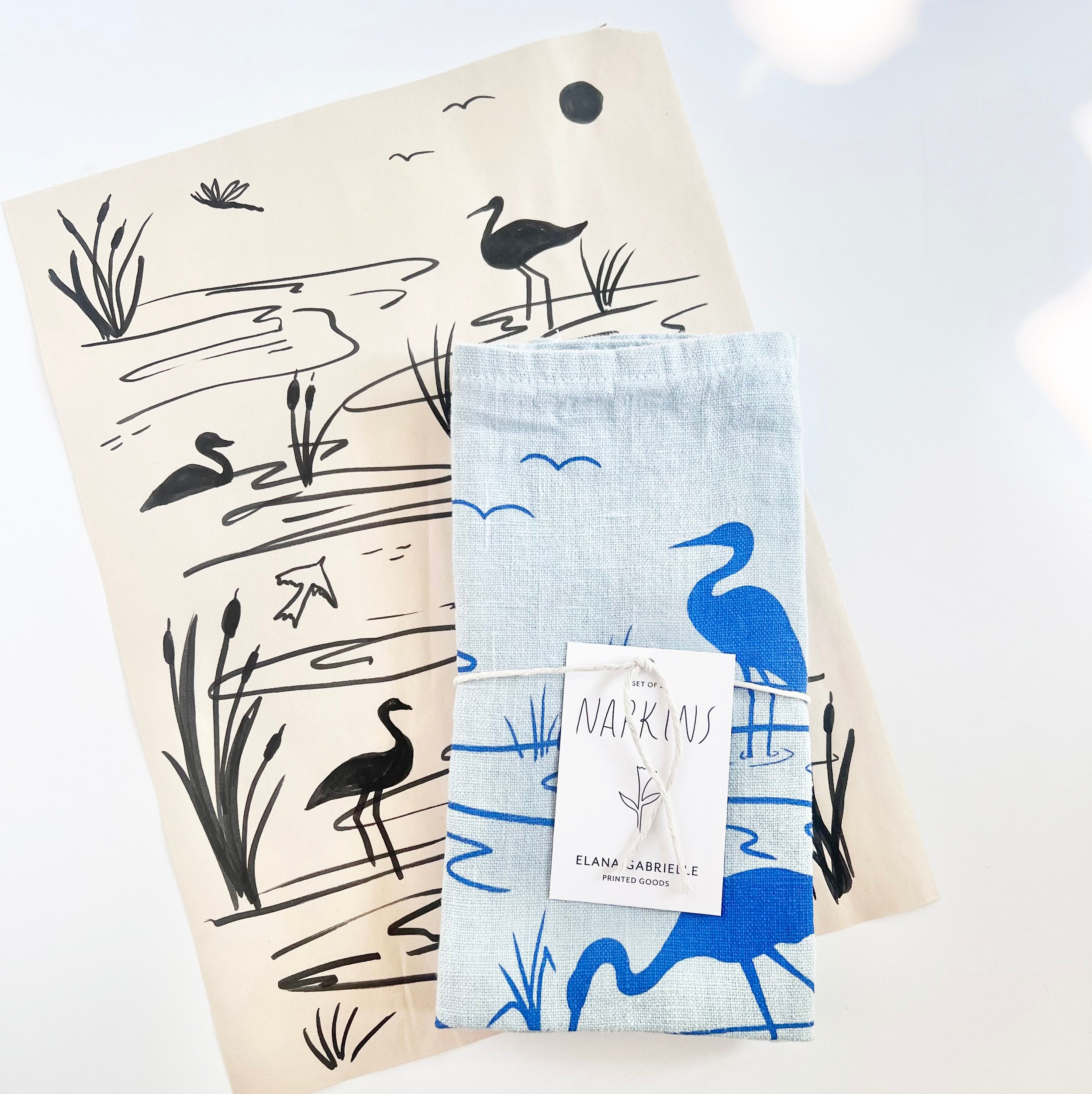 Estuary Linen Napkins-Set of Two