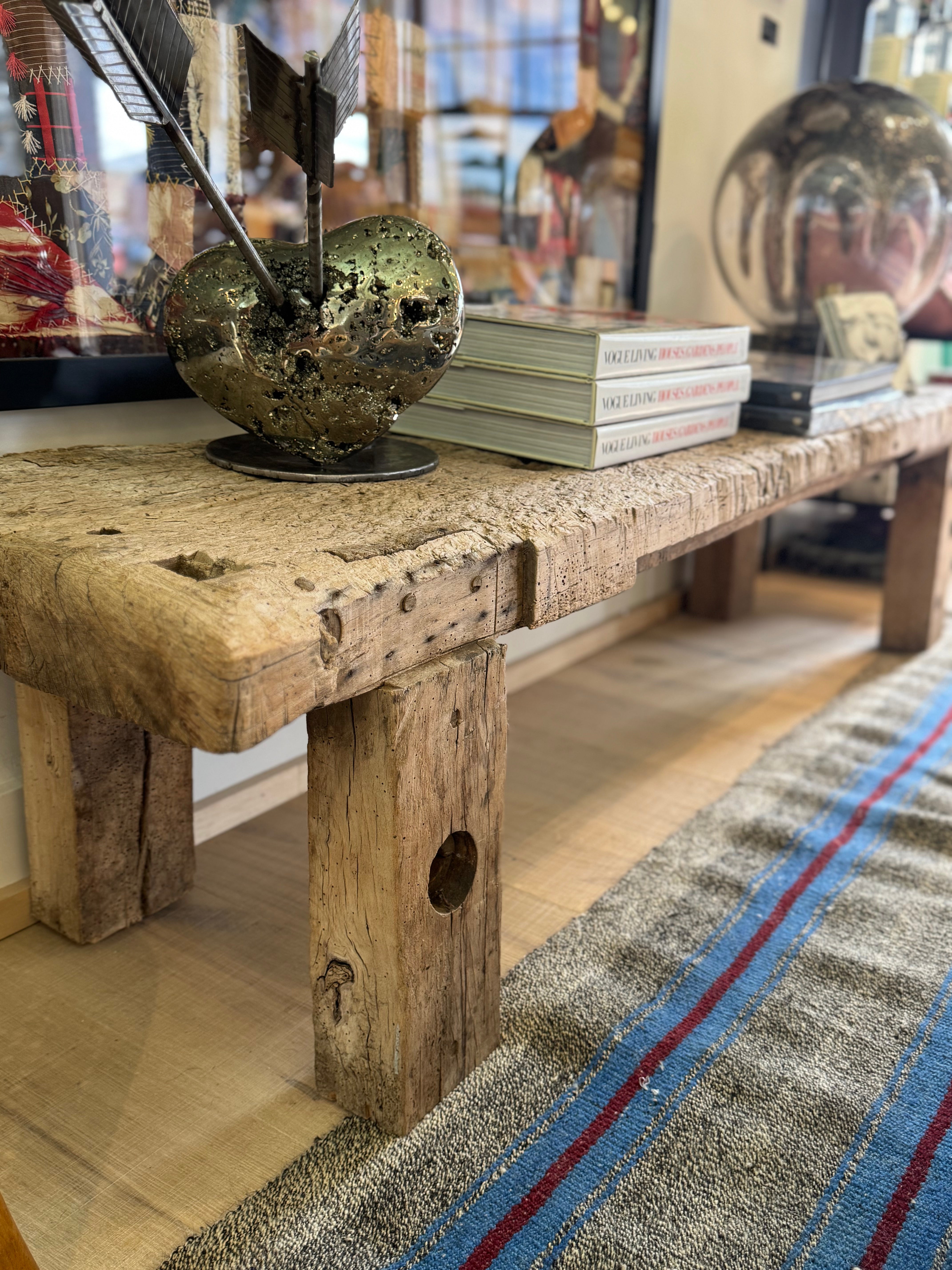 French Vintage Bench 17"x 17"x 71"