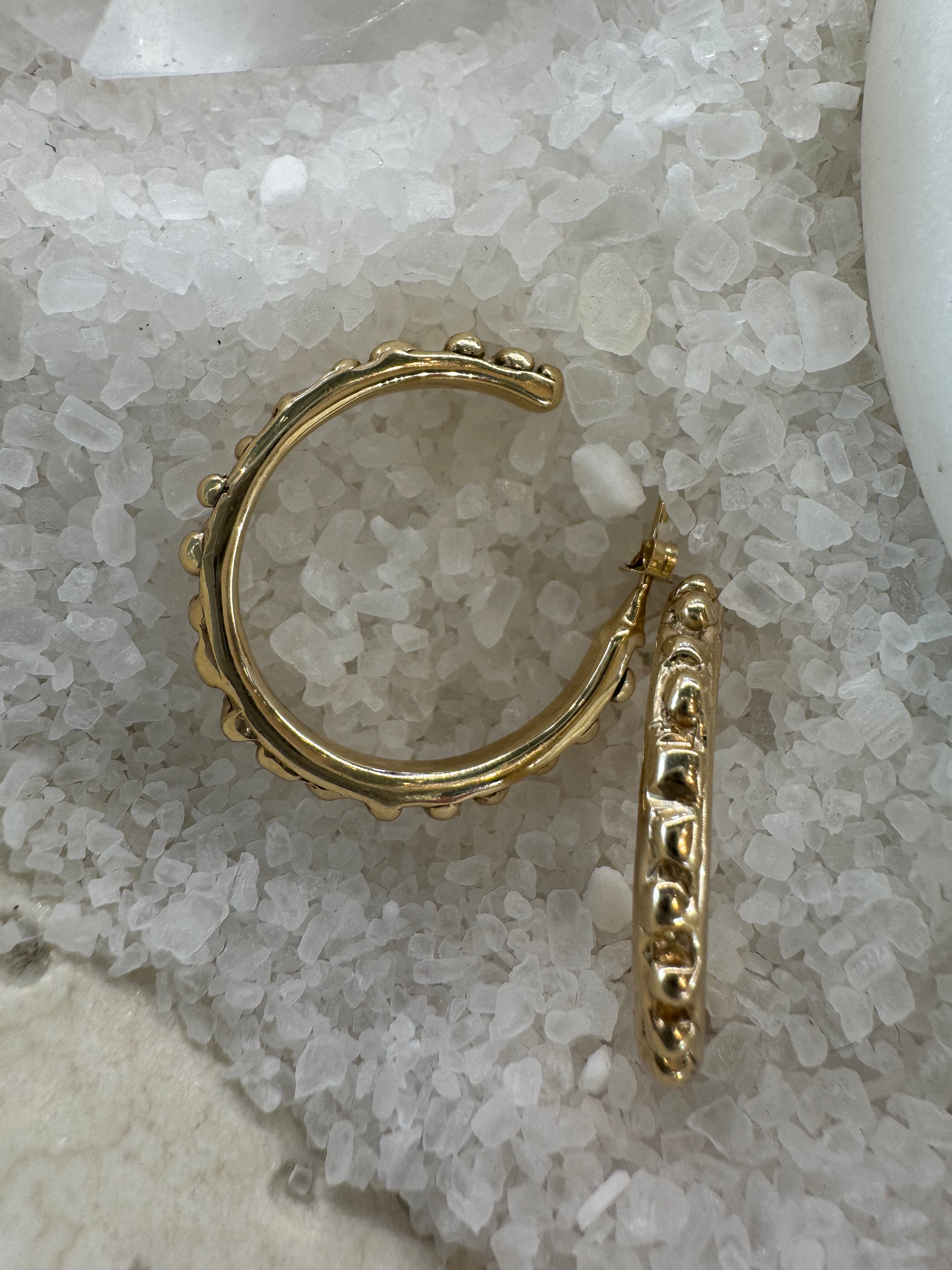 Touchstone Hoops by Moonspun