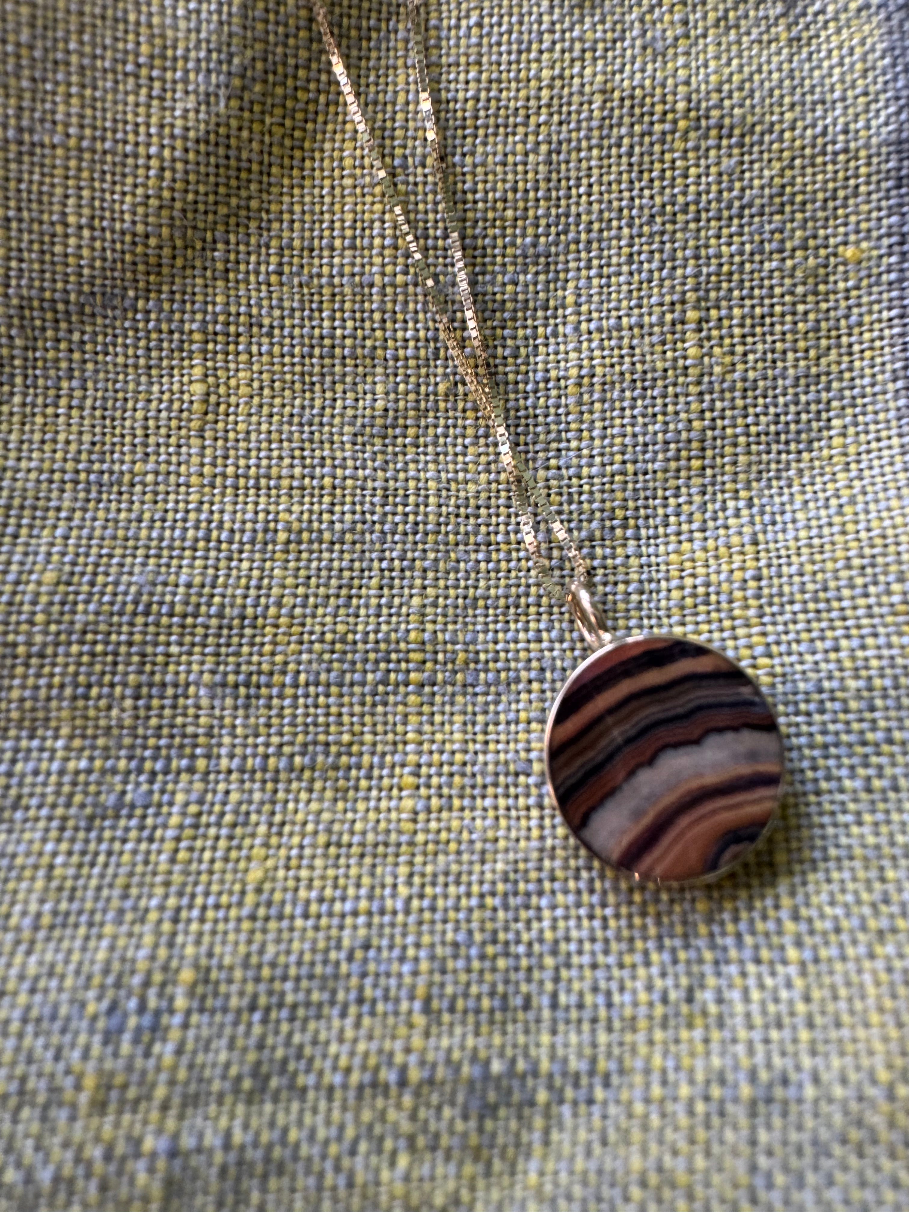 Flowering Tube Onyx CIRC NECKLACE by Young In The Mountains