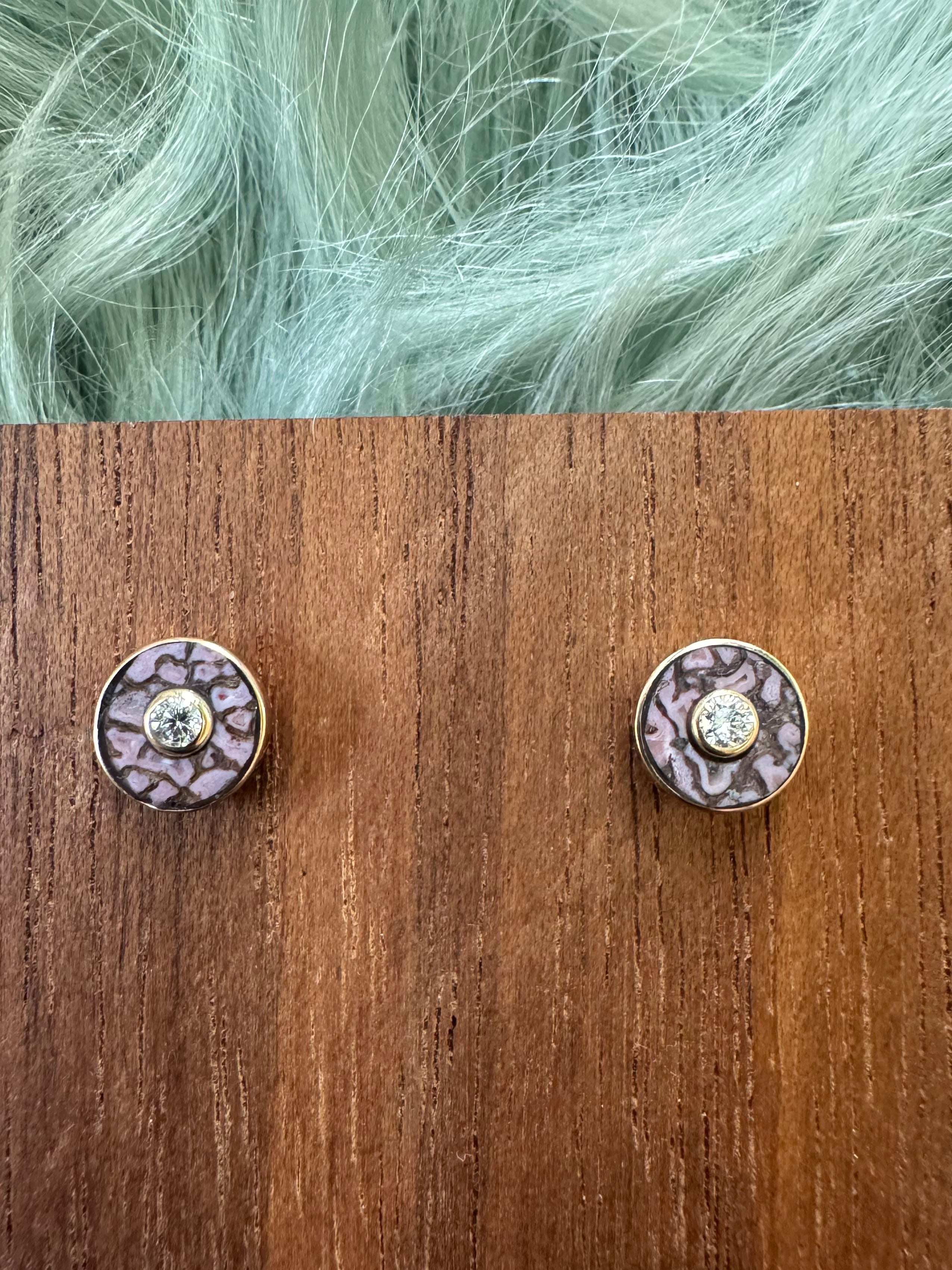 SHOBU STUD EARRINGS by Young In The Mountains