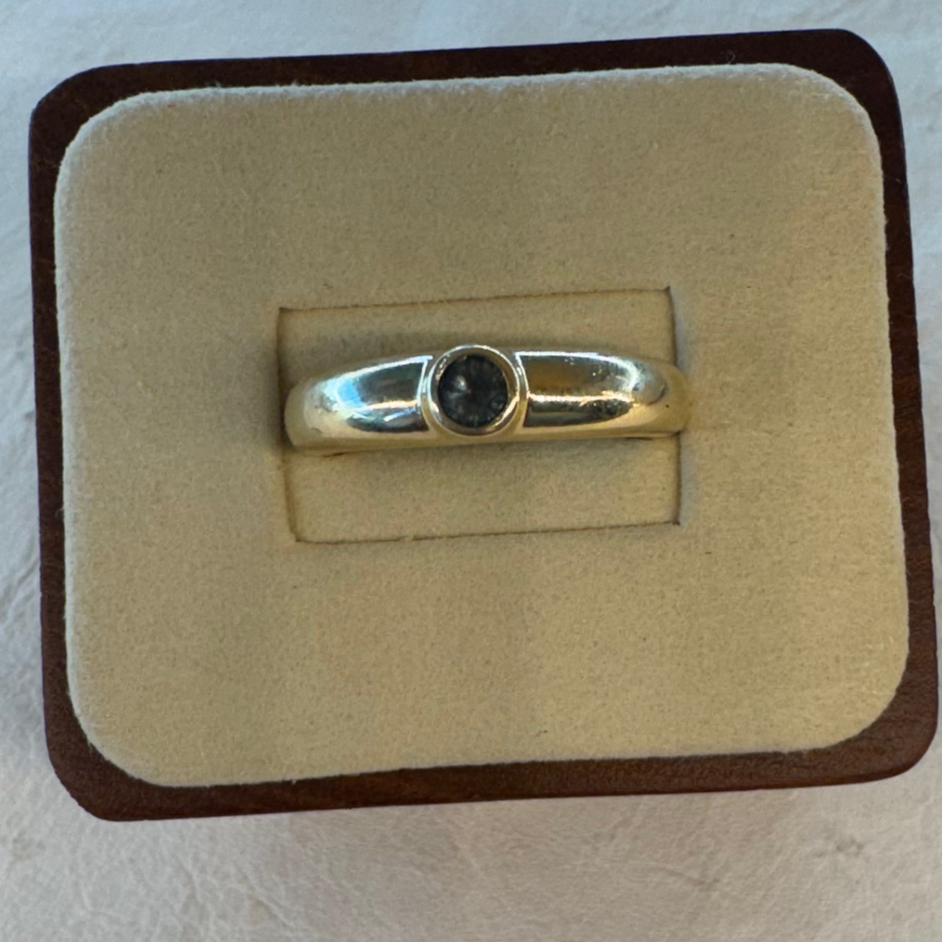 Ellington Ring w/ Montana Sapphire 10K by Elise Estelle