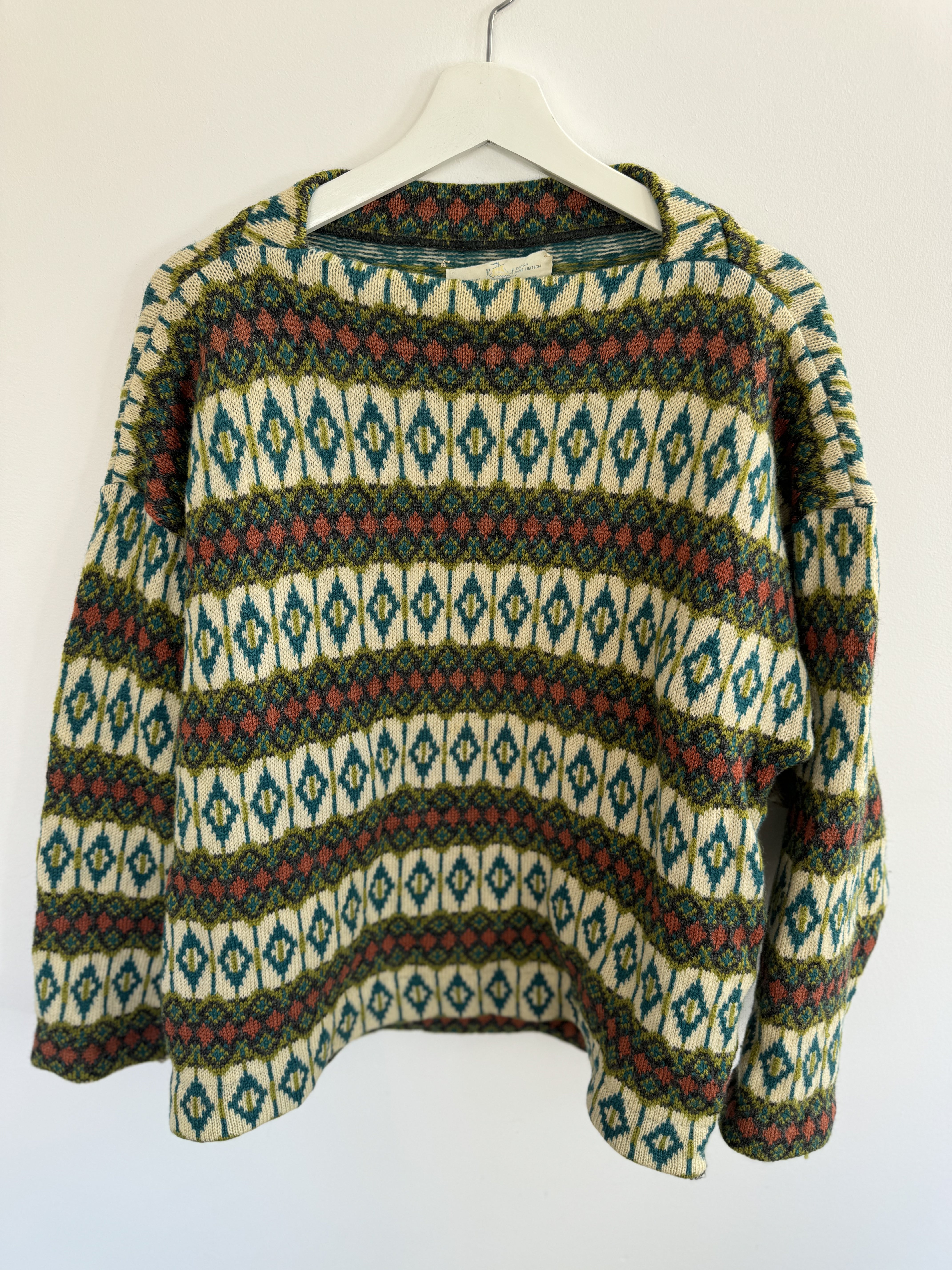 Jersey Modeller Hans Heitsch Vintage Wool Swtr.