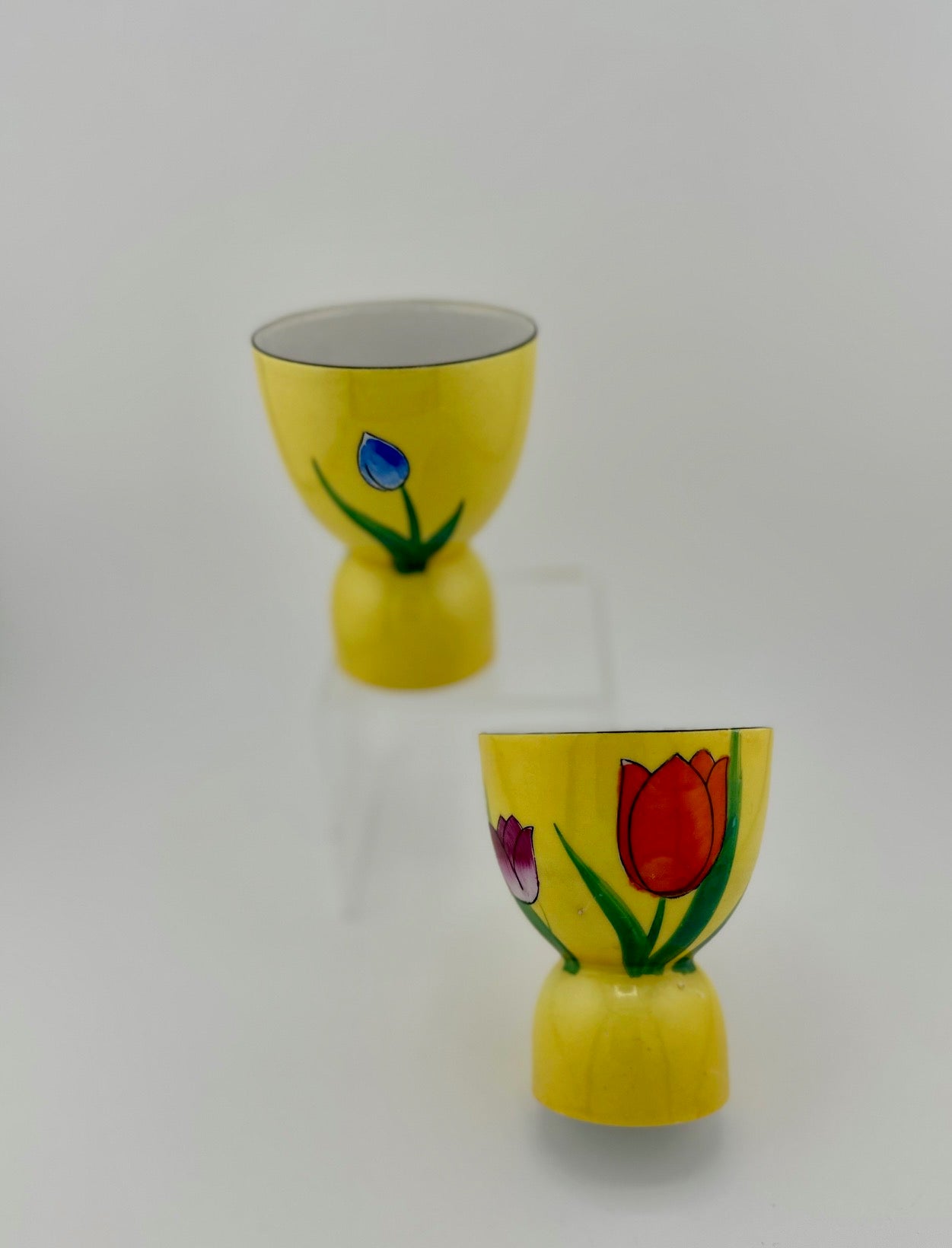 Hand Painted Egg Cups-Japan Set of 2