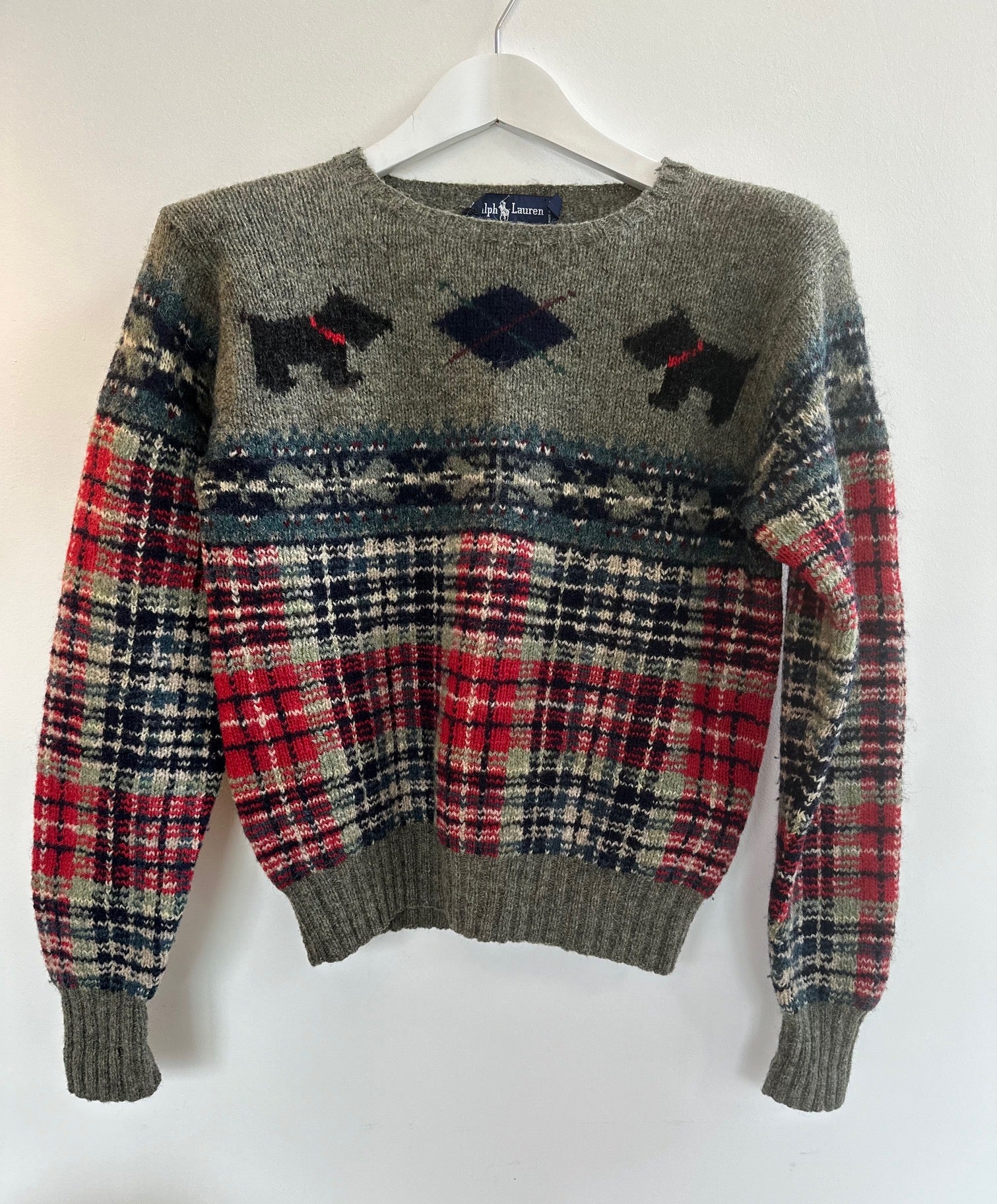 Ralph Lauren Vintage Wool Scottie Dog Sweater
