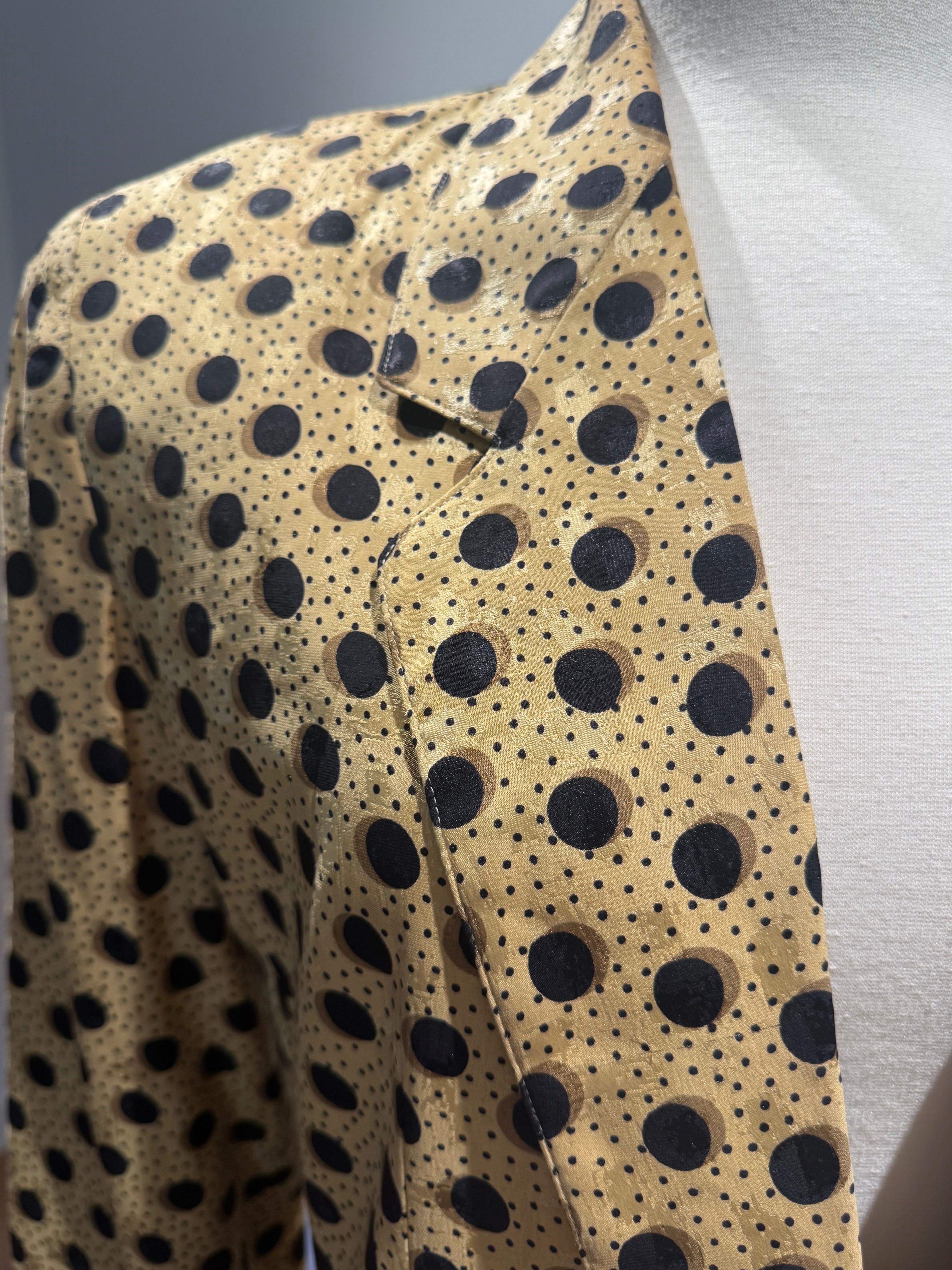Anne Klein Polka Dot Silk Blazer