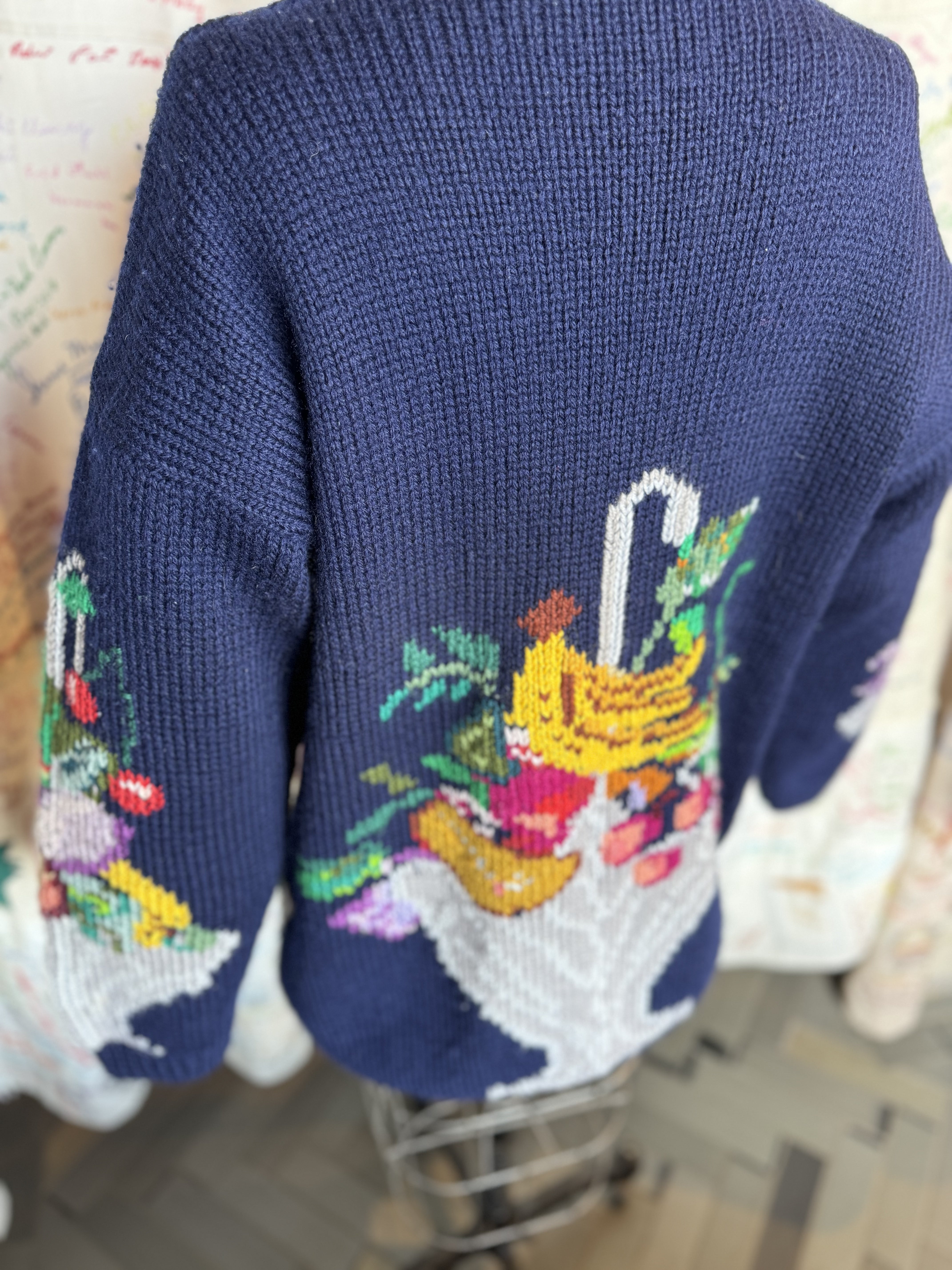 esc. Roberta Frost Handknit Fruit Sweater