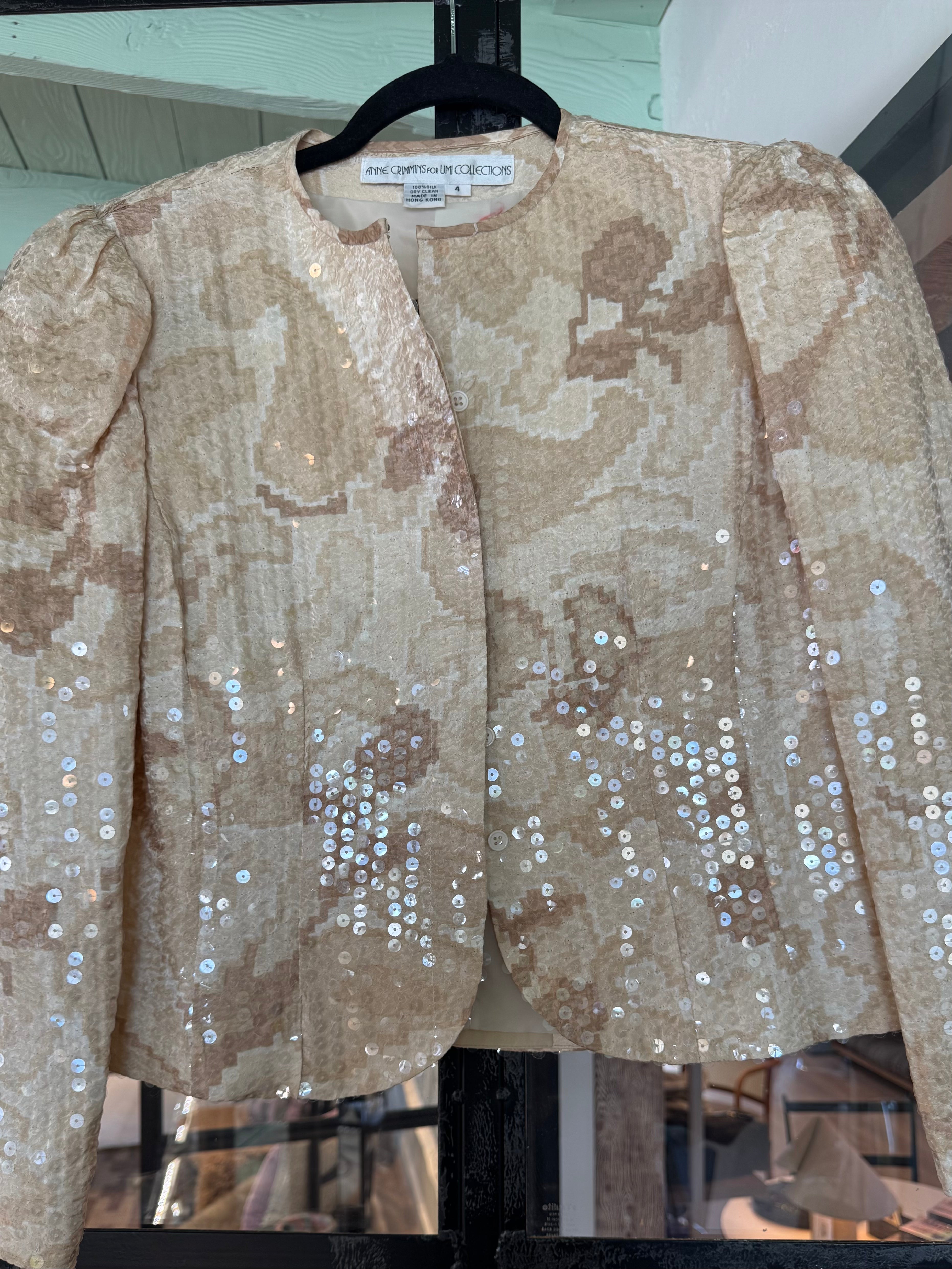 Anne Crimmins For Umi Collections Sequin Jacket