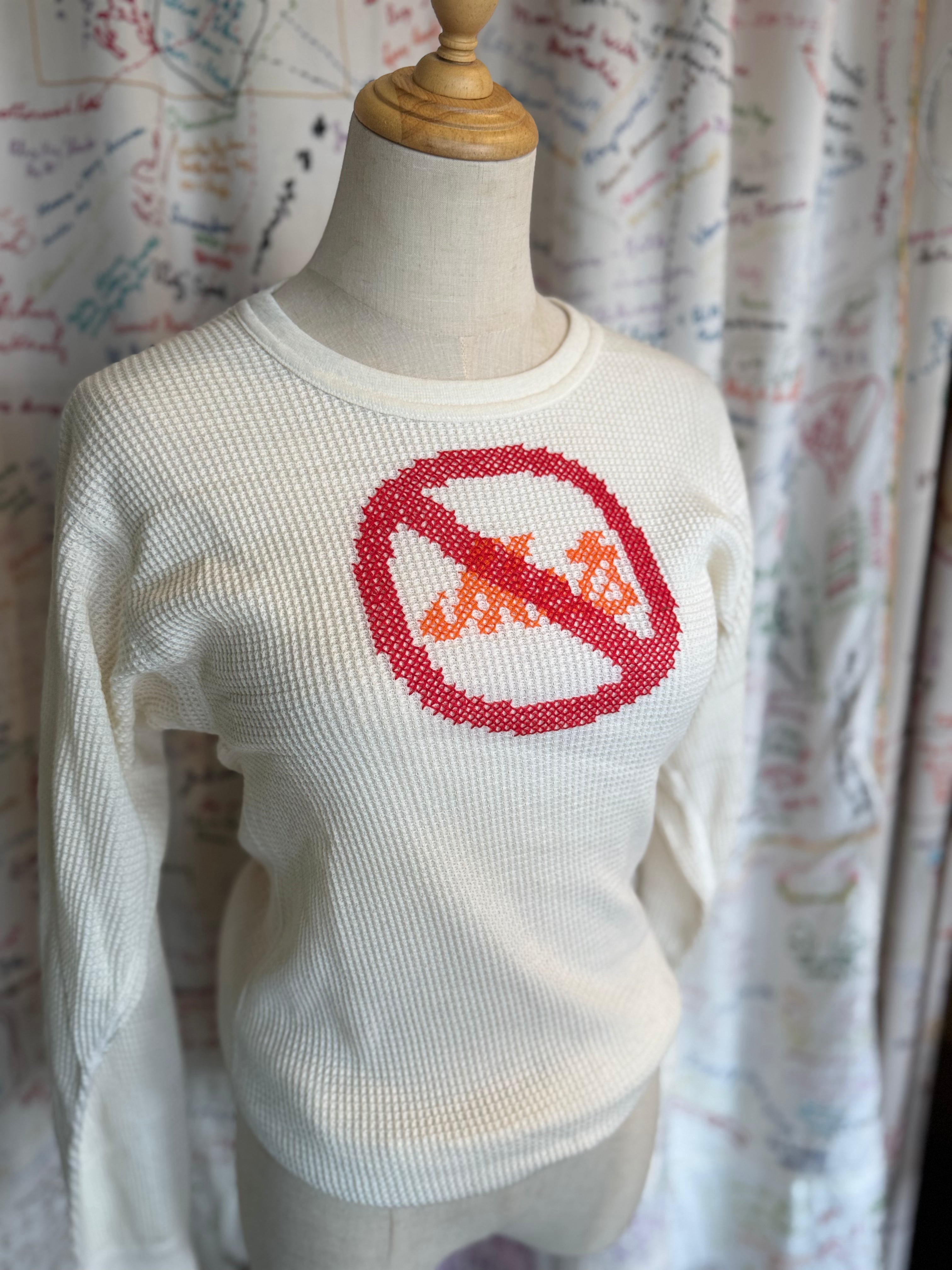 No Mets Cross Stitch Thermal