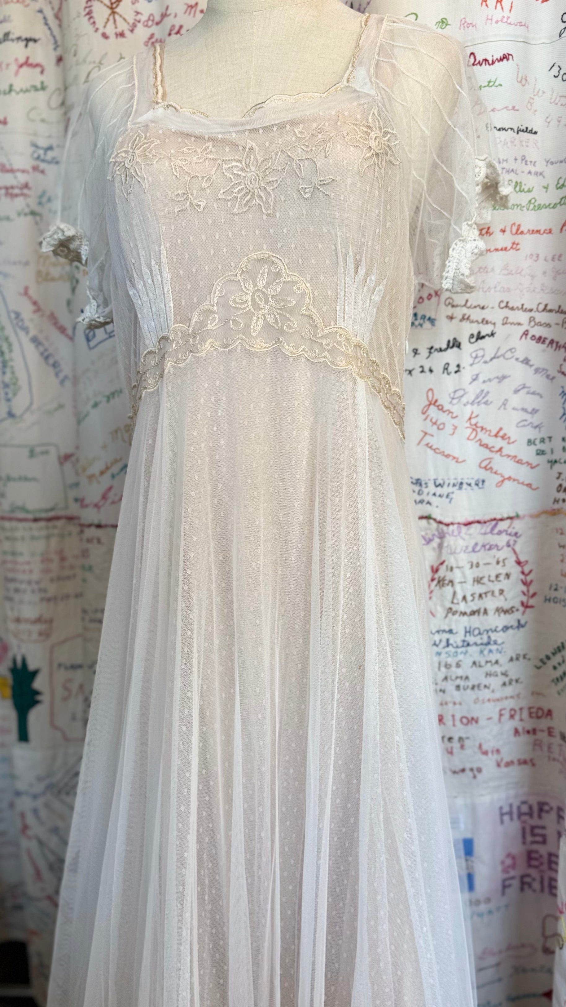 Ivory Peach Ethereal Dress