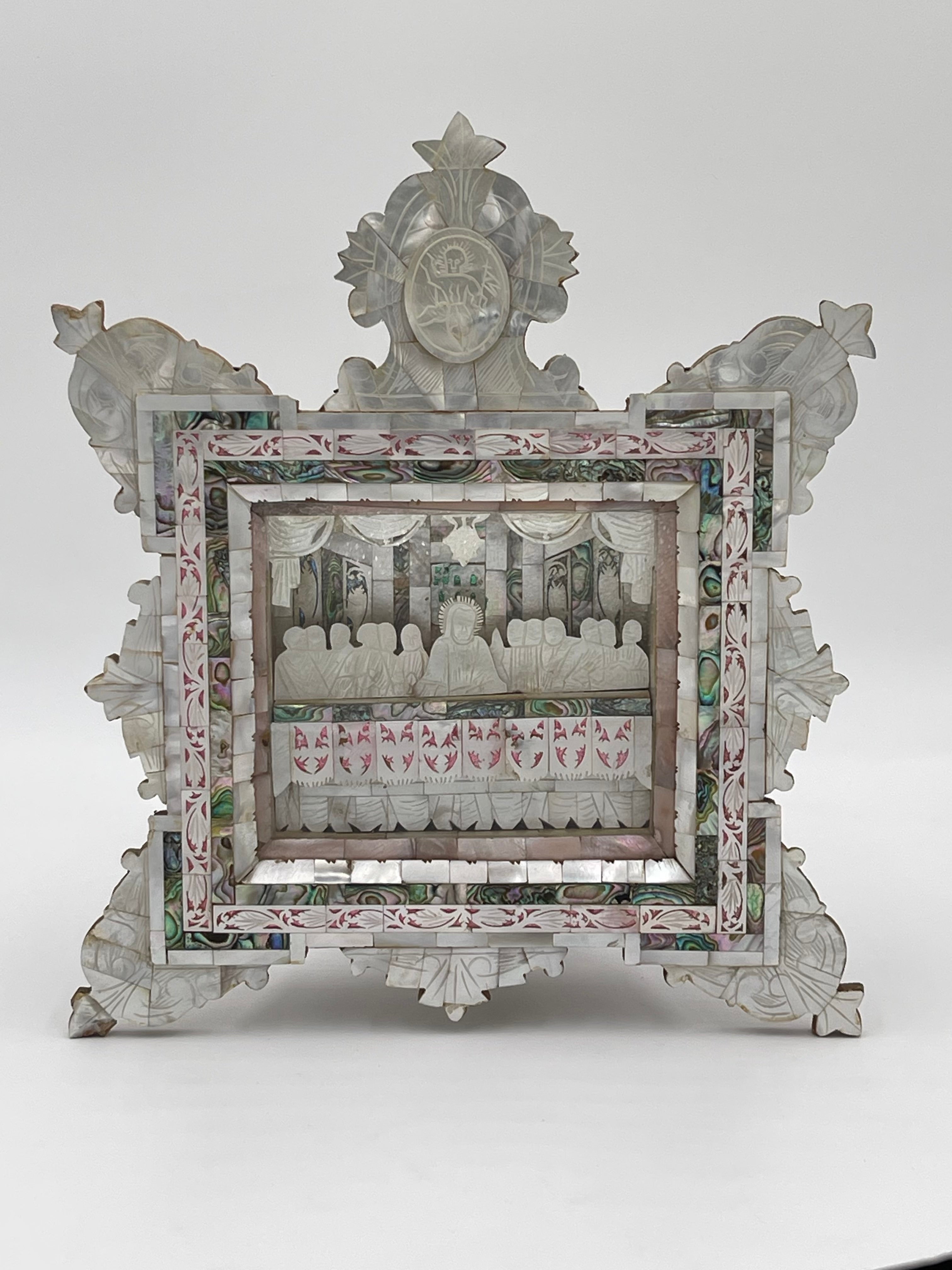 Mother of Pearl Last Supper Diorama