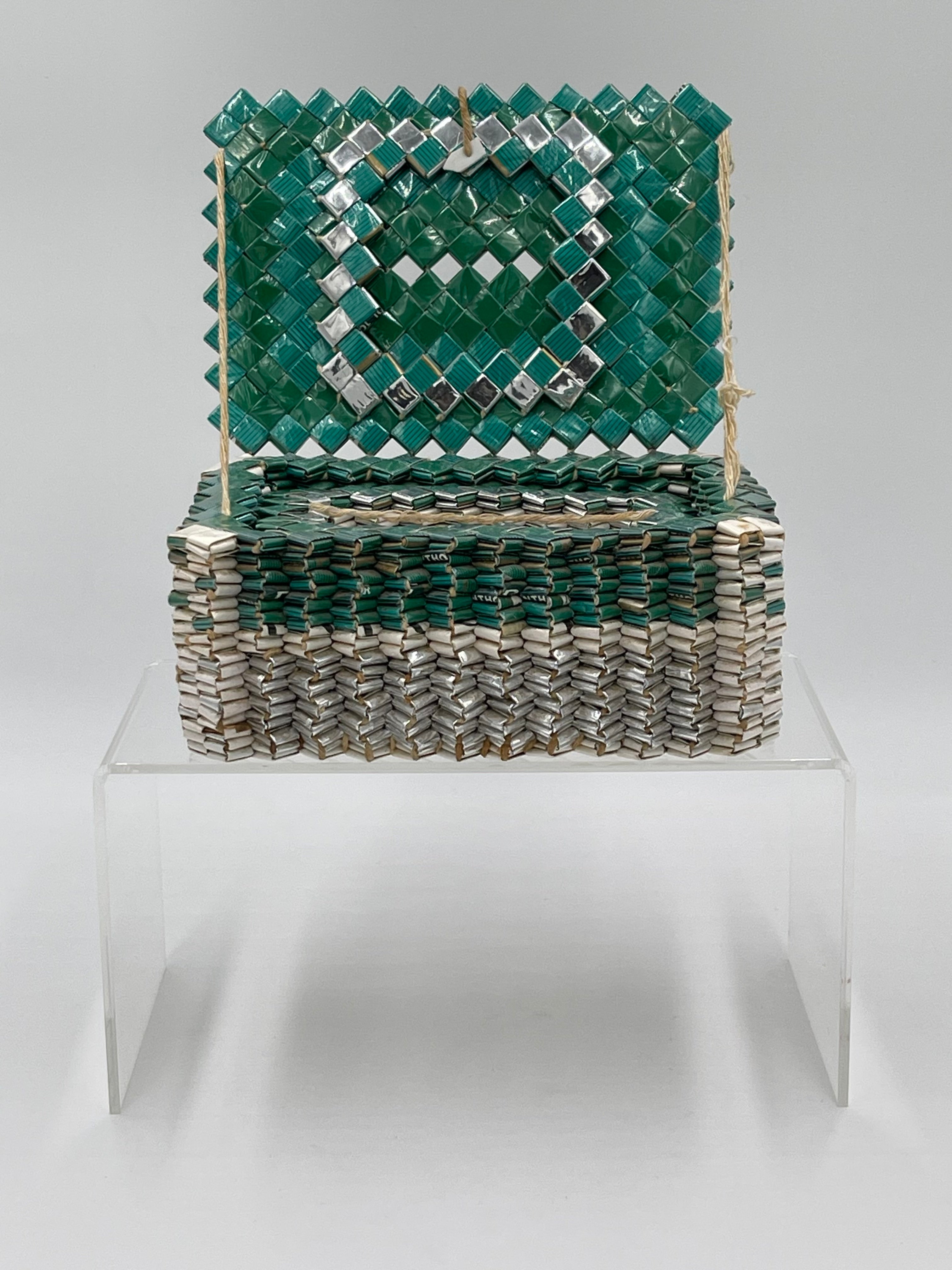 50's Prison Art Ciggie Wrapper Jewelry Box