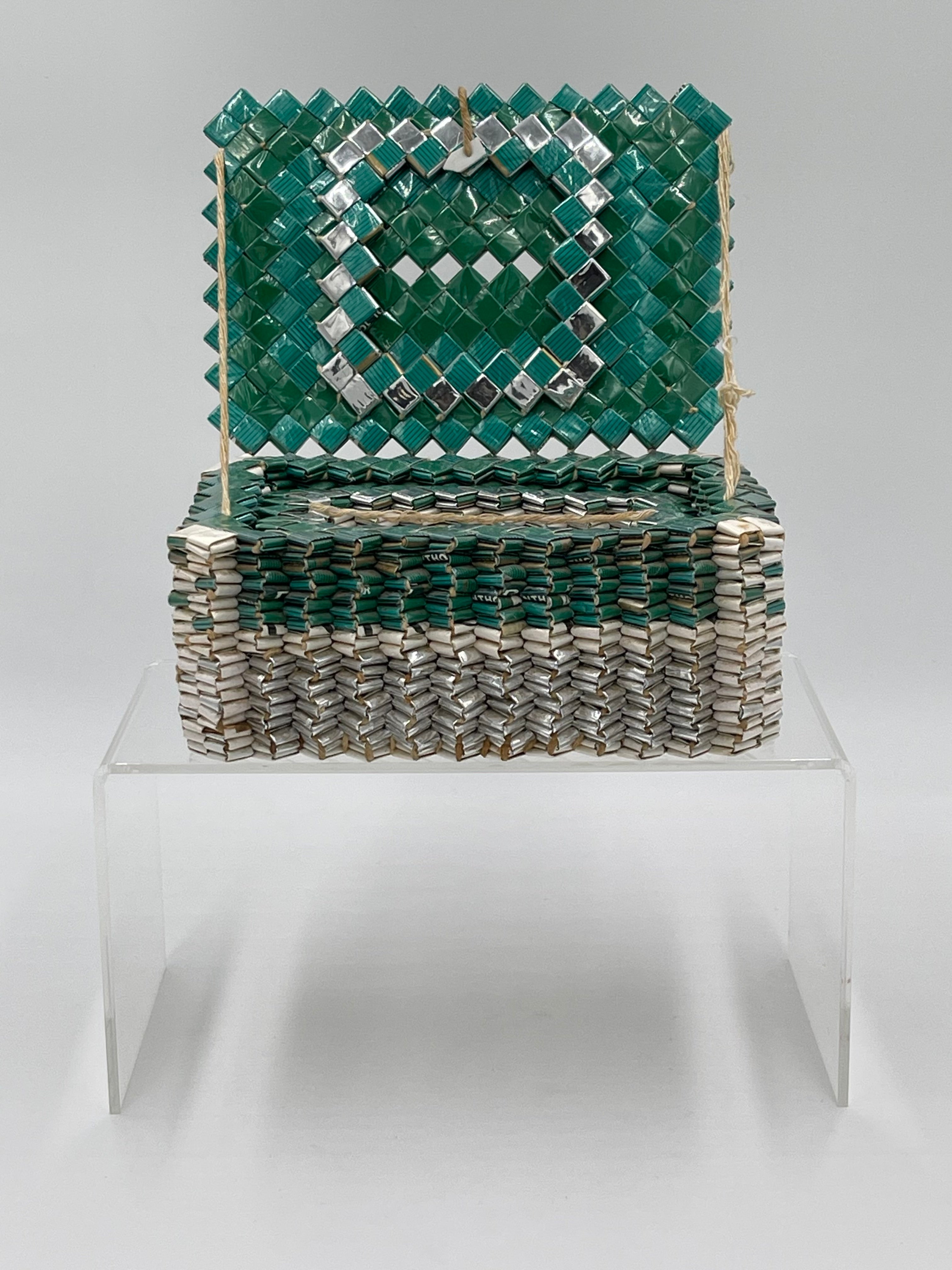 50's Prison Art Ciggie Wrapper Jewelry Box