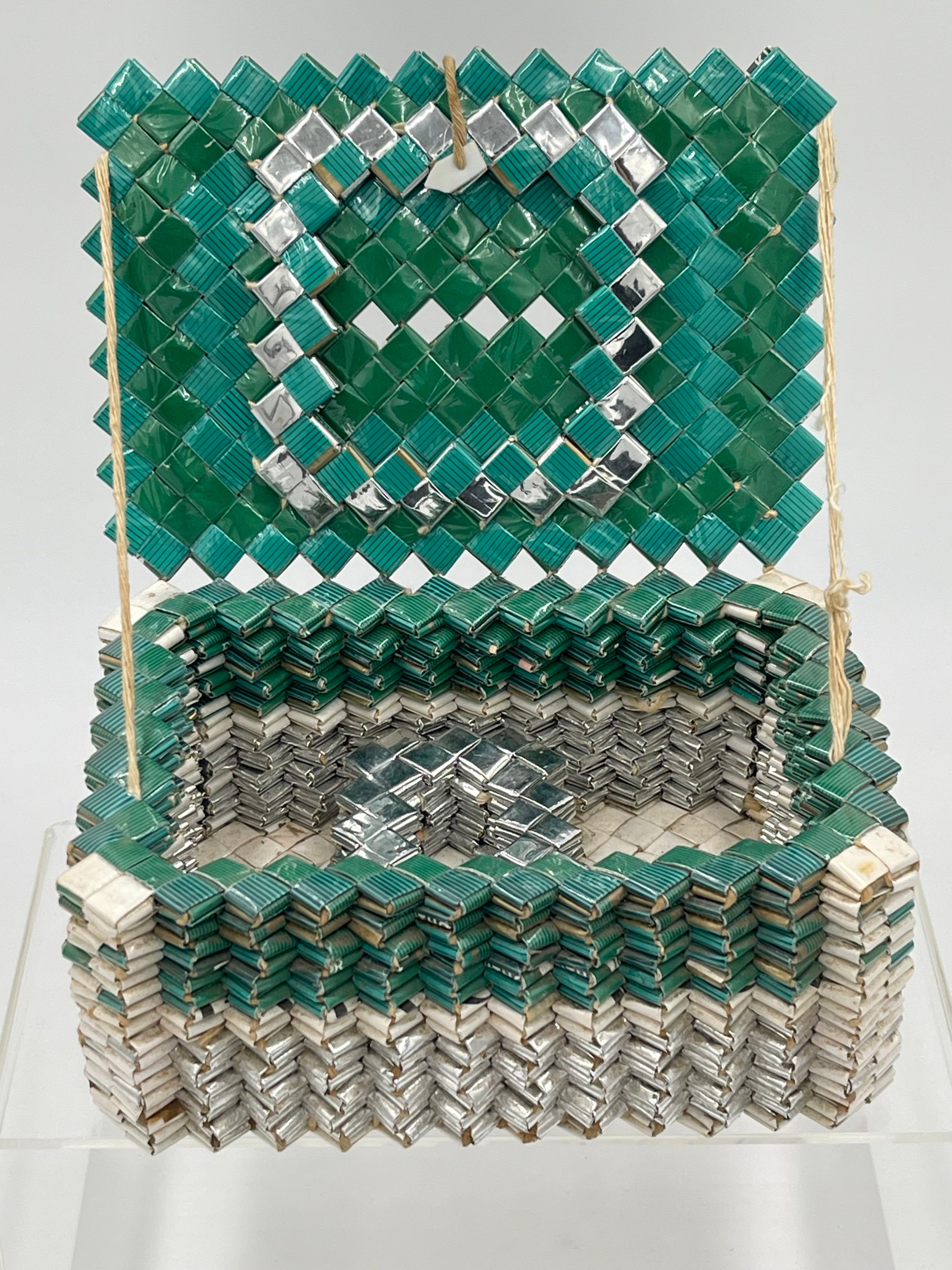 50's Prison Art Ciggie Wrapper Jewelry Box