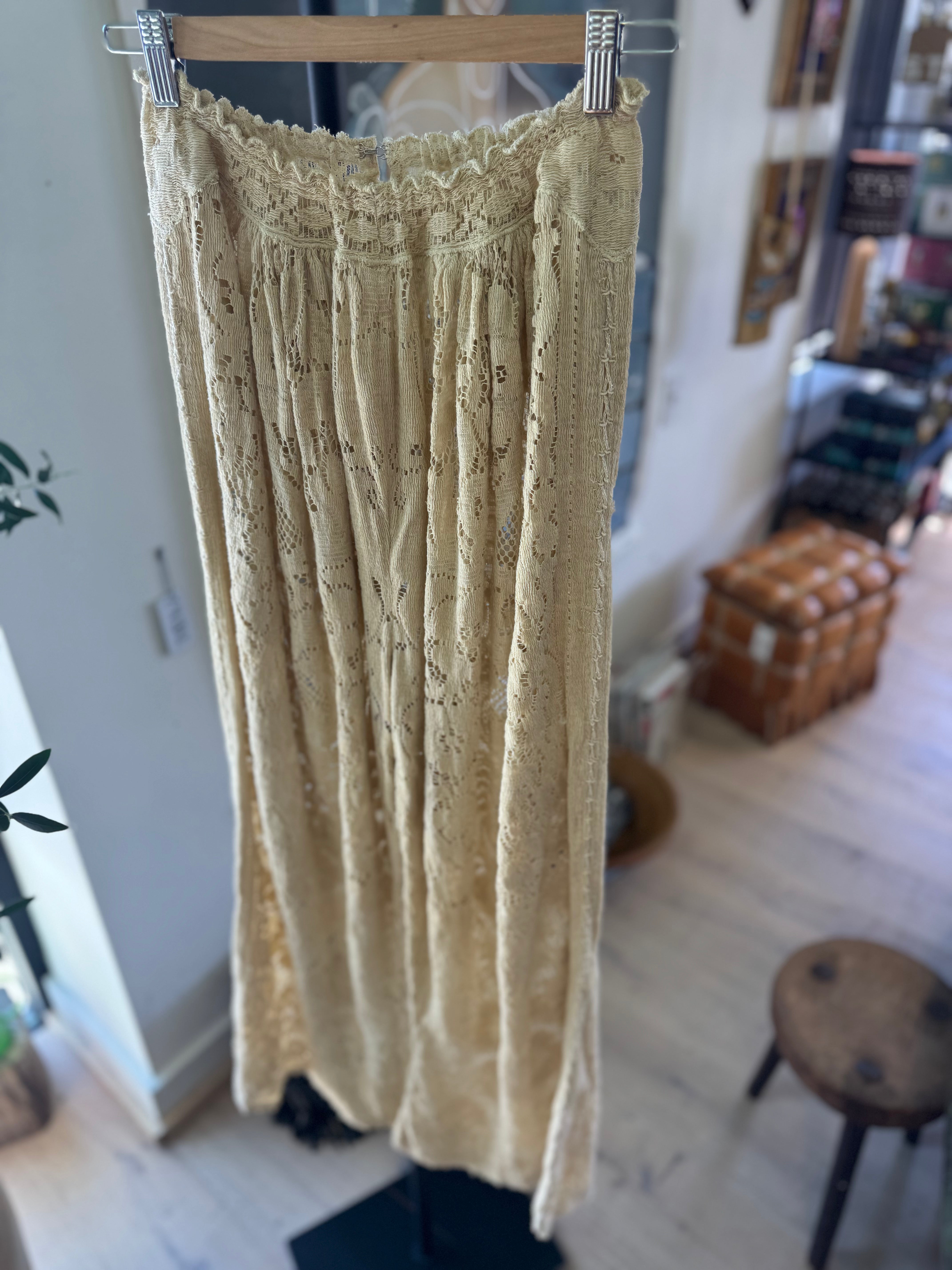 Lace Upcycled Pant by Little Pond Love