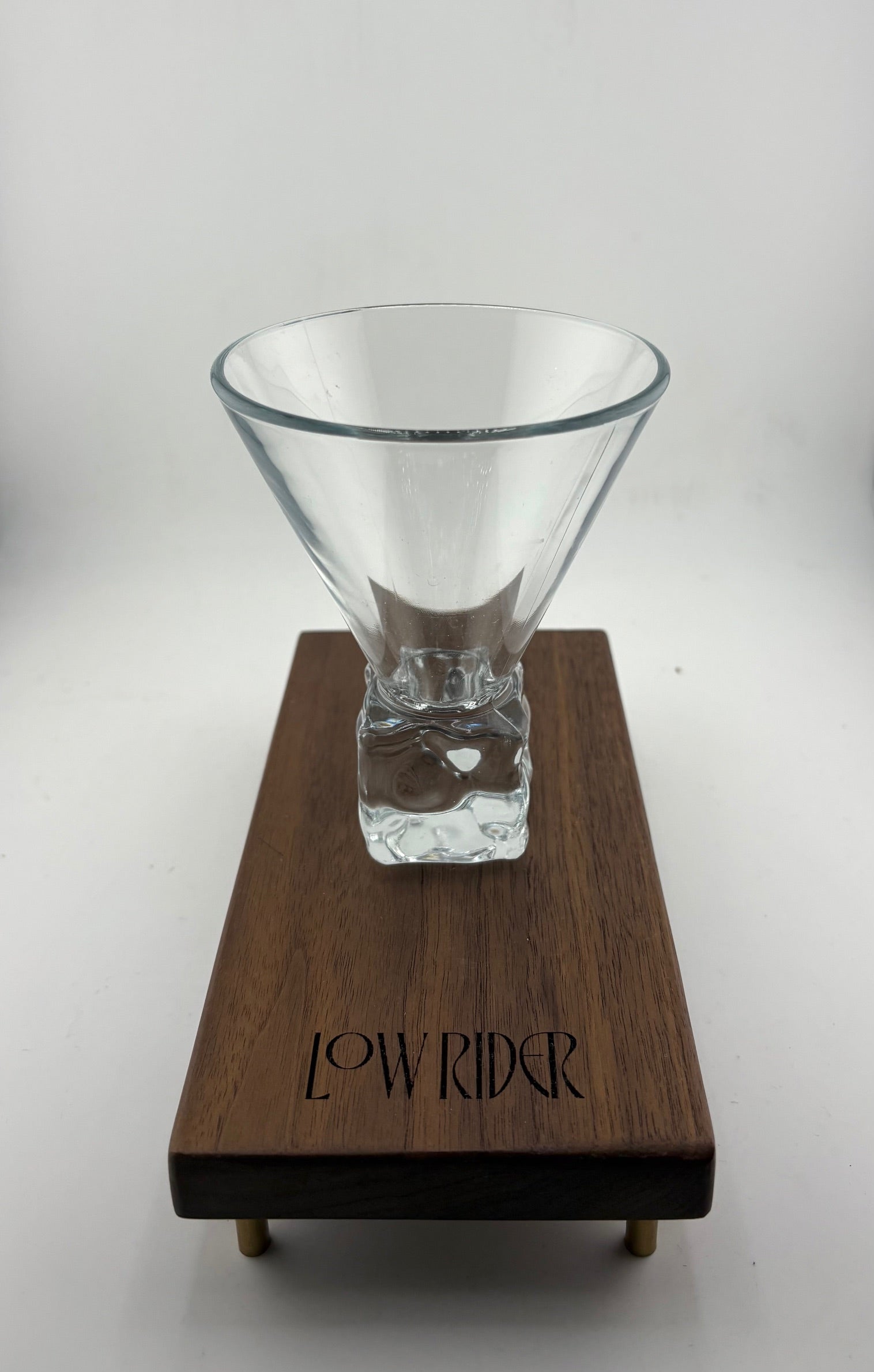Ice Cube Martini Glasses: set of 2