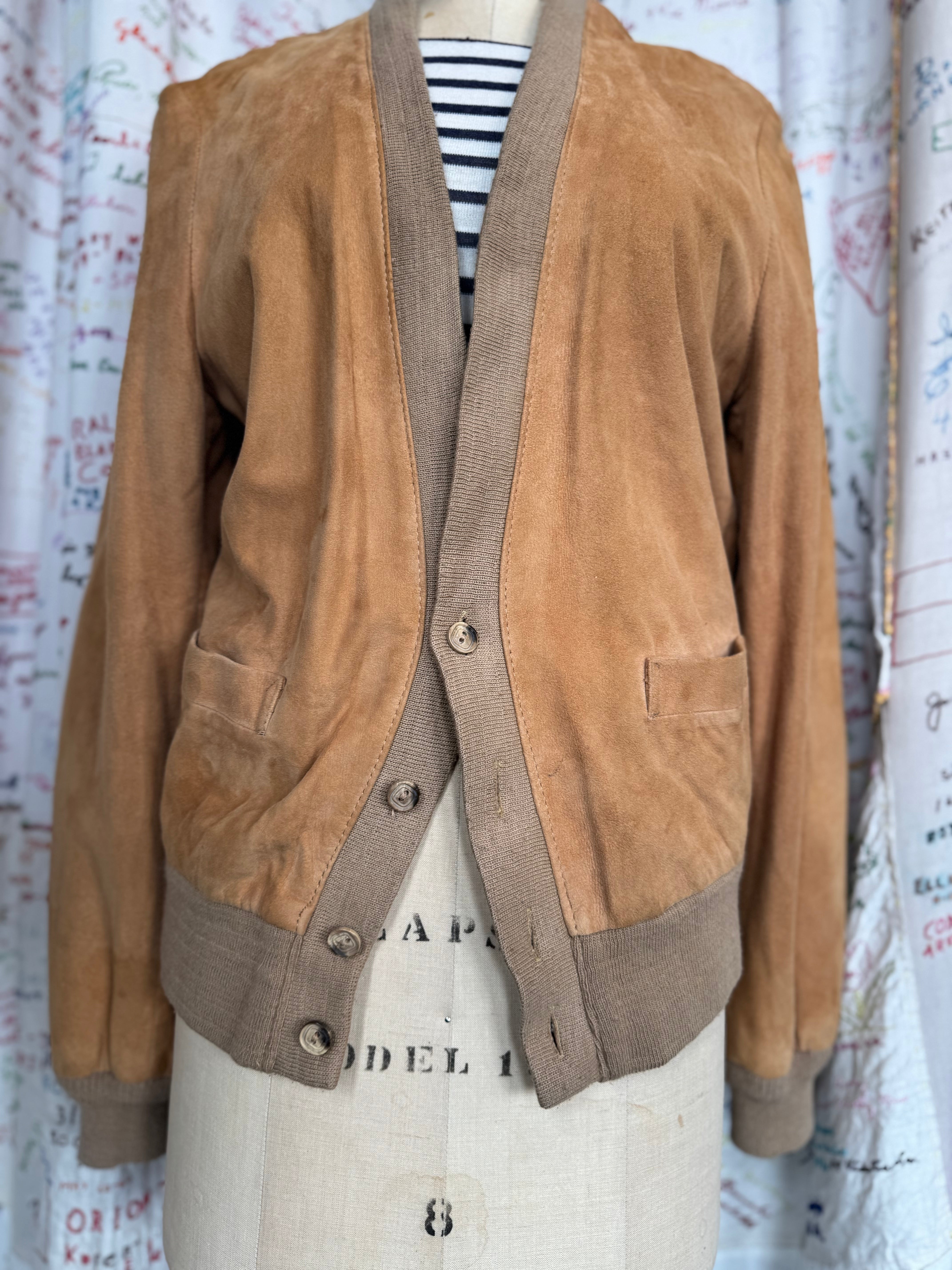 Vintage Suede Cardigan