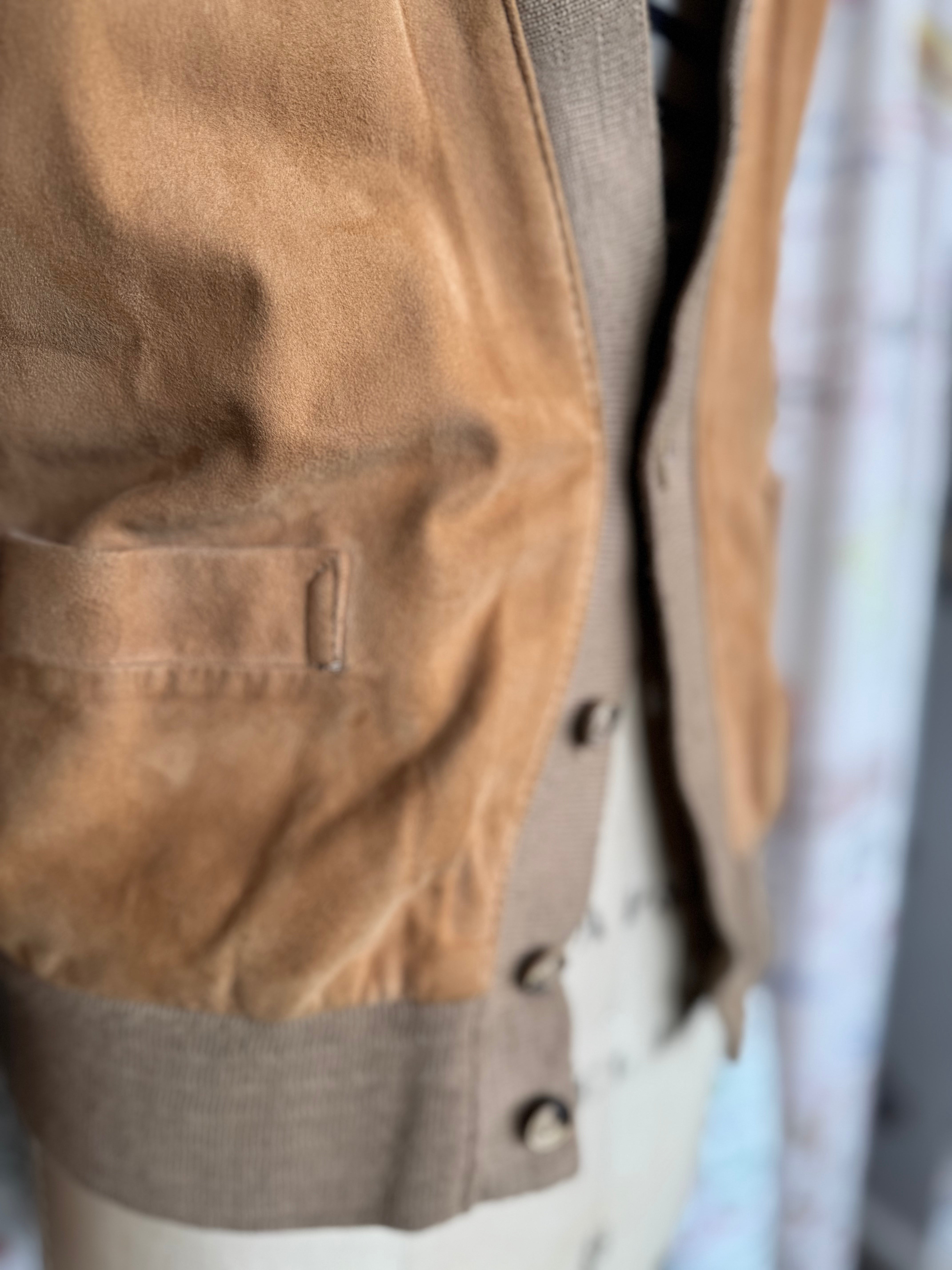 Vintage Suede Cardigan