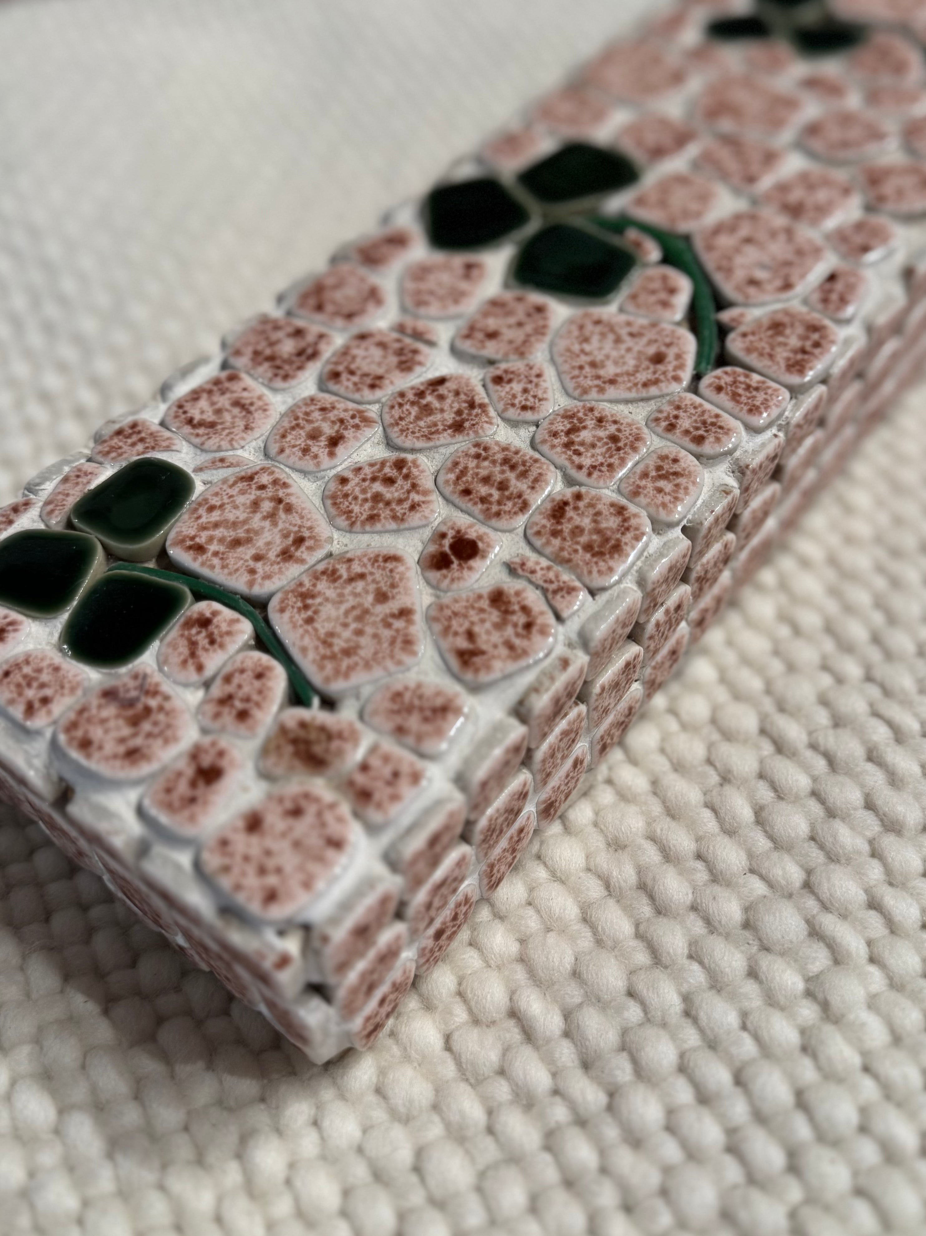 Three Clover Mosaic Tile Box