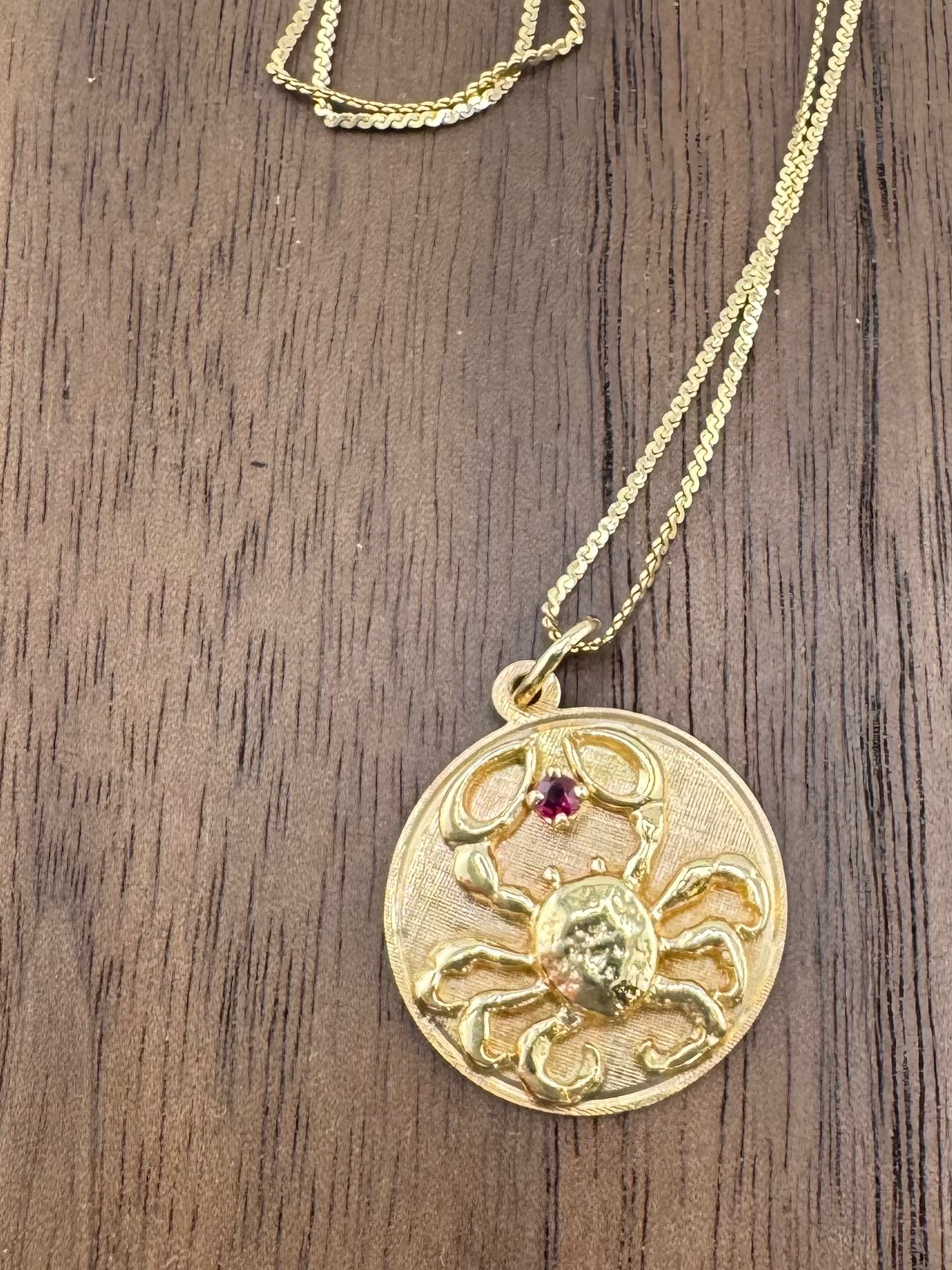 14k Cancer Pedant with Ruby