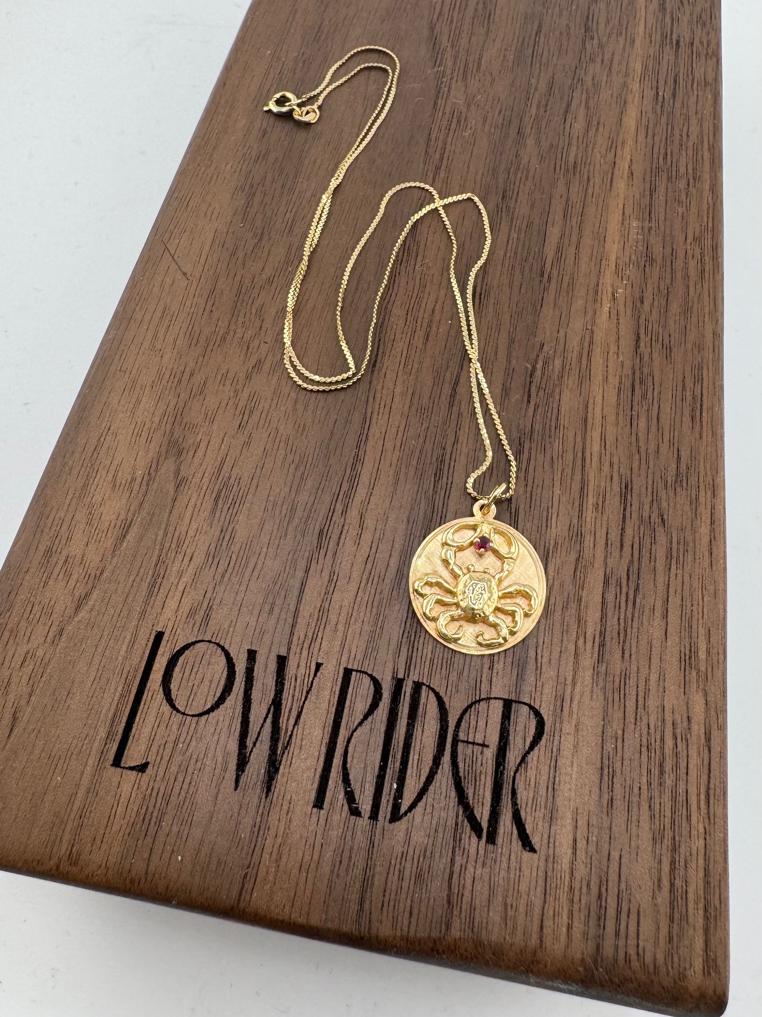 14k Cancer Pedant with Ruby