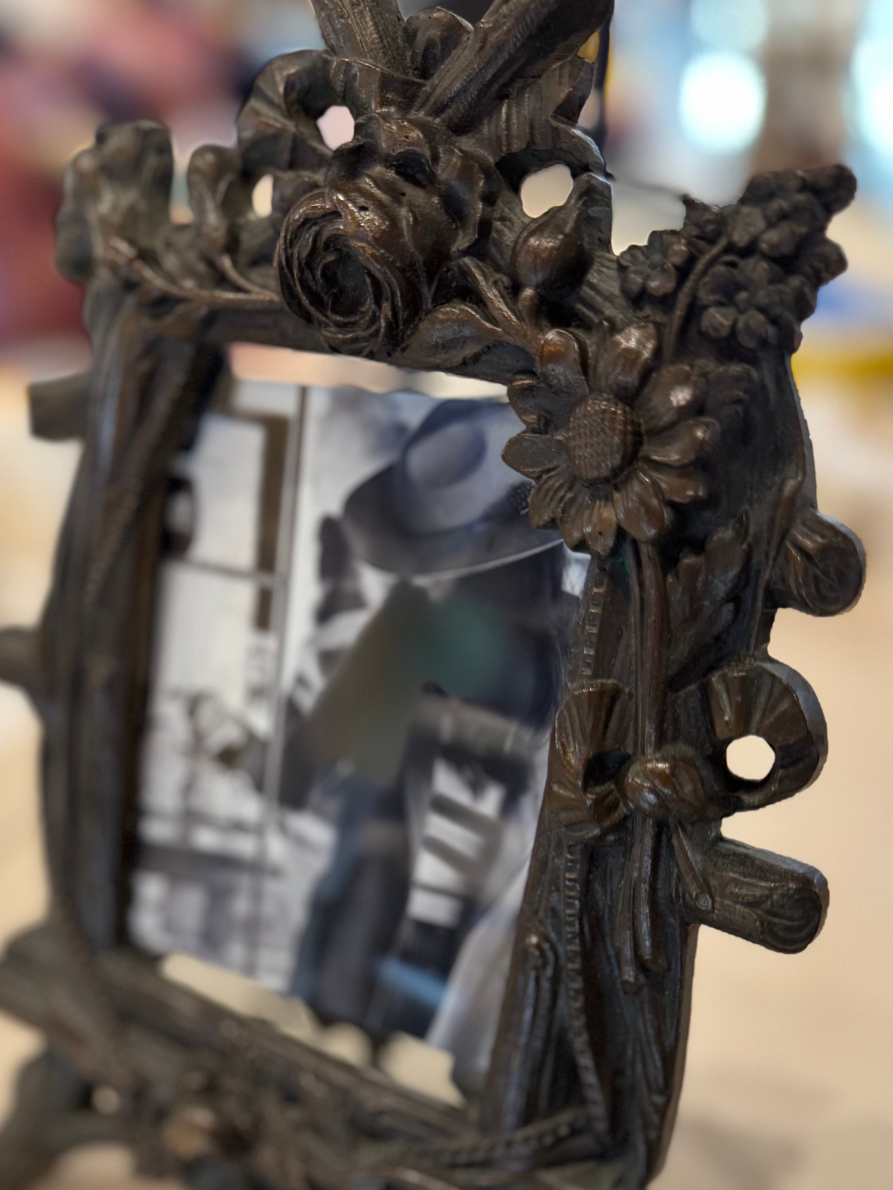 French Vintage Cast Iron Frame