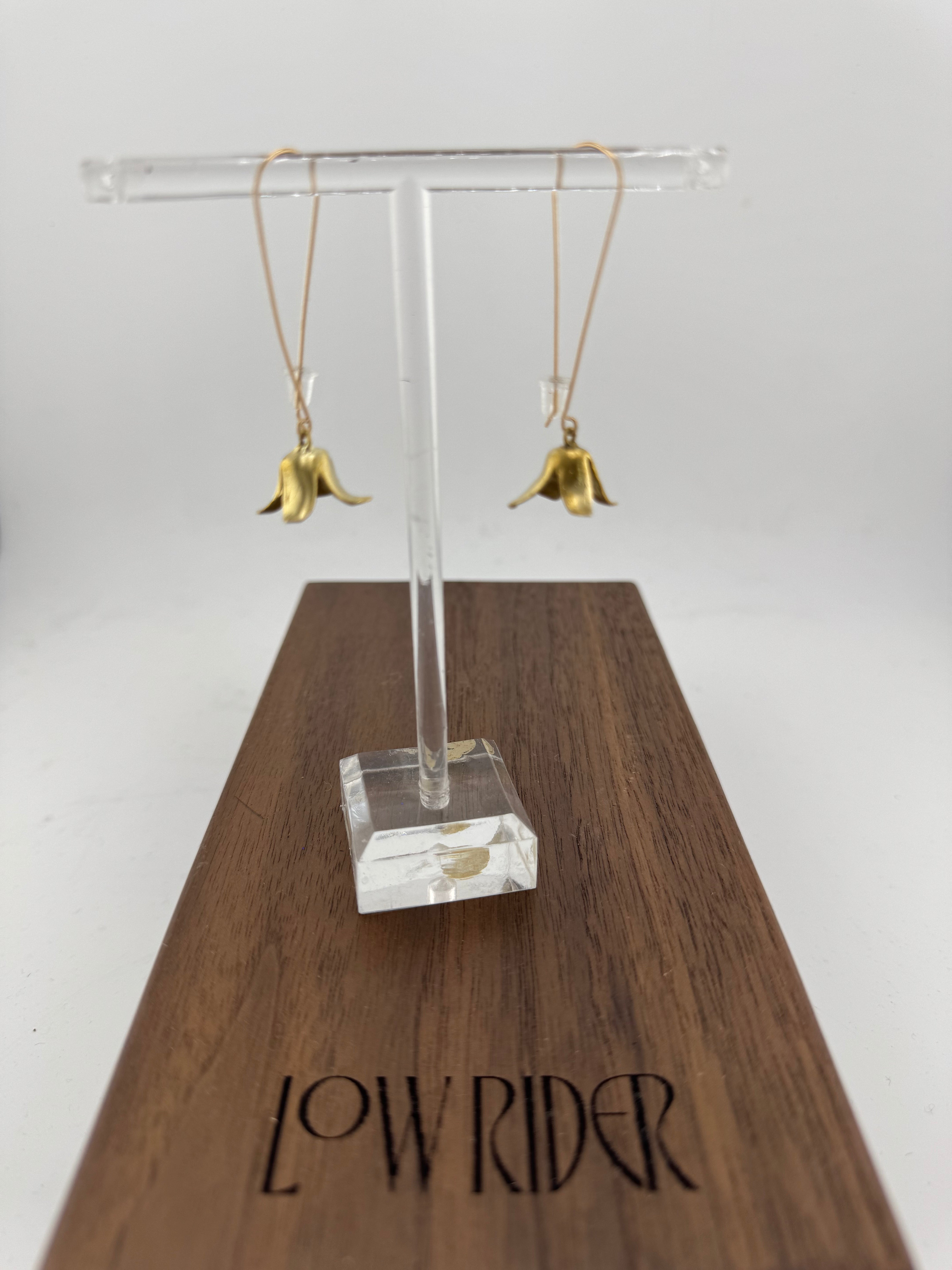 JW Gold Long Lily Earring